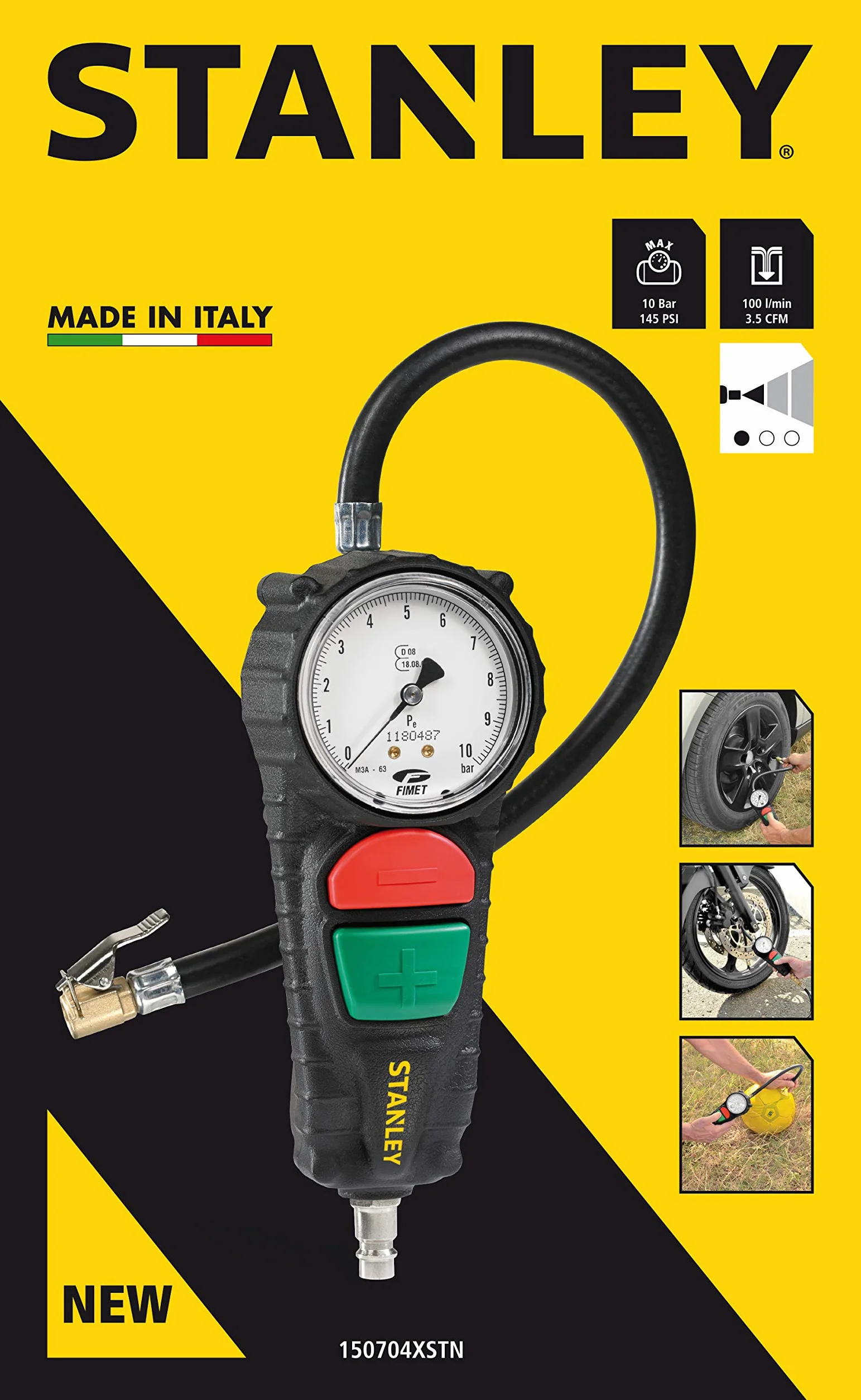 STANLEY Pistola di Gonfiaggio Omologata