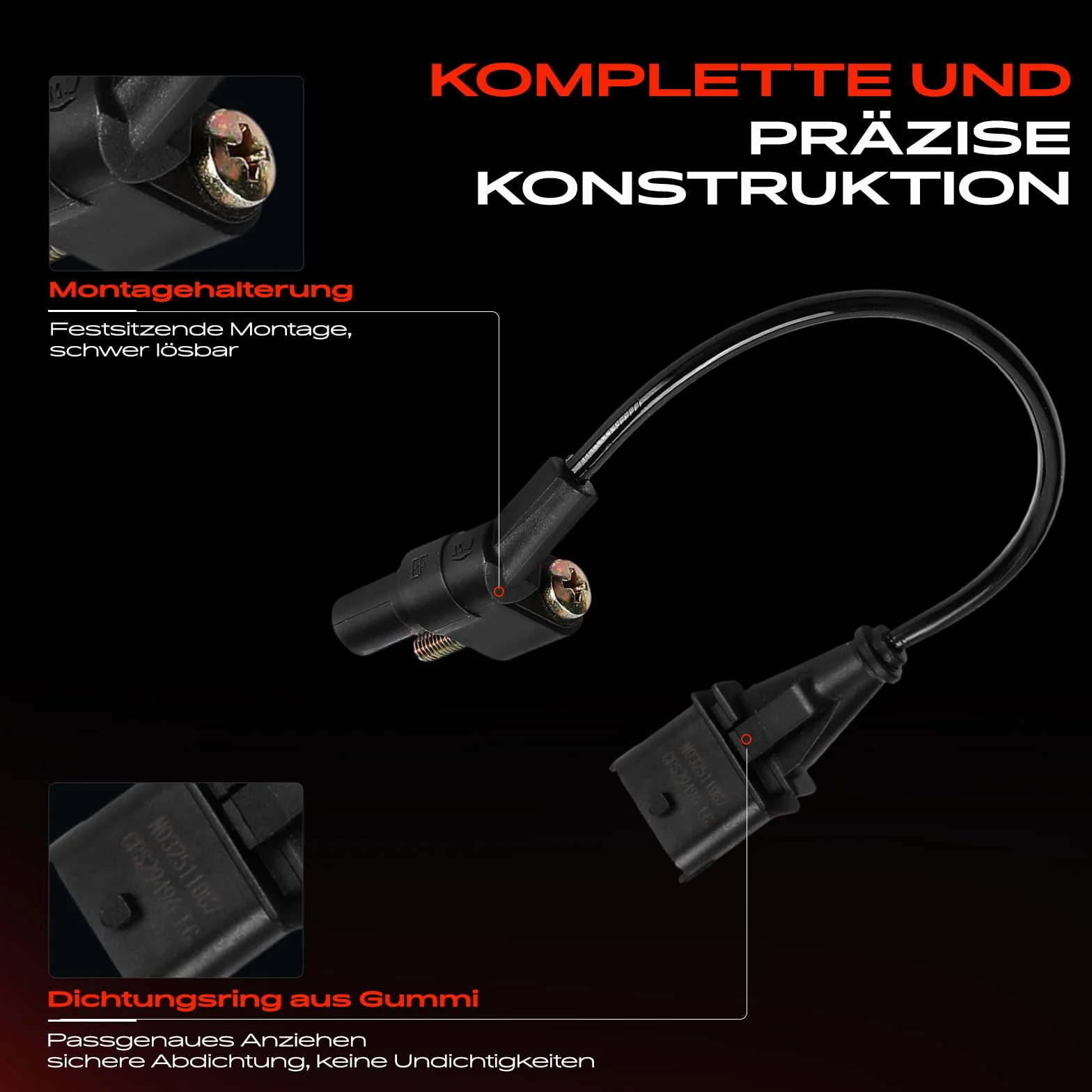 Frankberg Posizione dell'albero Motore Sensore dell'albero Motore 3-Poli Compatibile con Wrangler III JK Cherokee KK Replace# K68029496AB,68029496AB