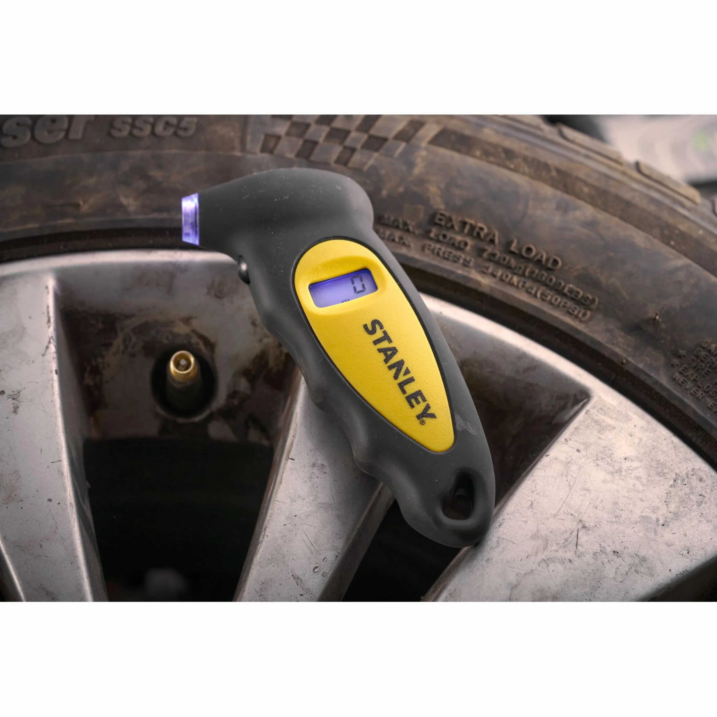 STANLEY Tester di pressione di pneumatico Digitale, nero STHT80874-0