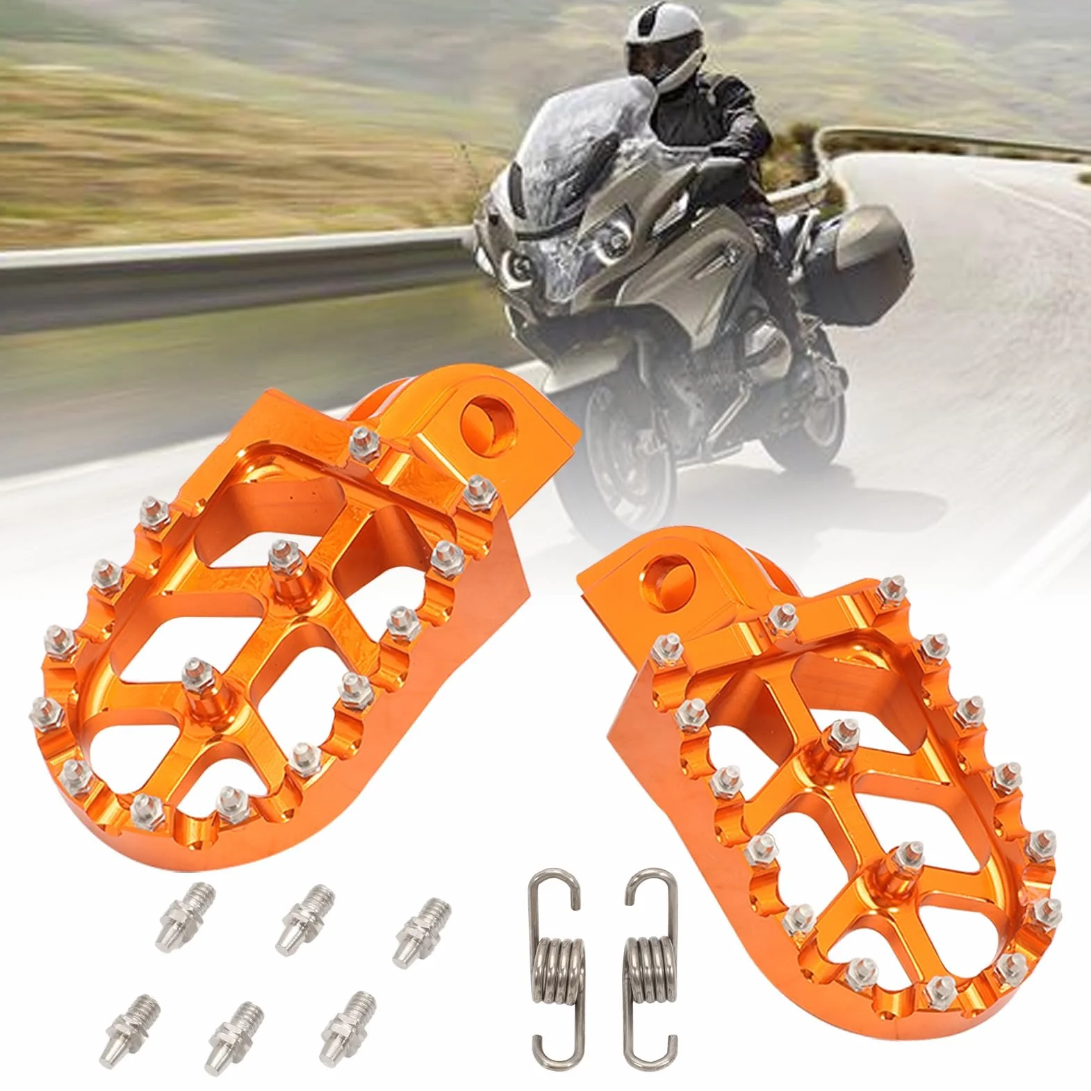 Poggiapiedi in alluminio per moto KTM SX-E EXC 2 pezzi