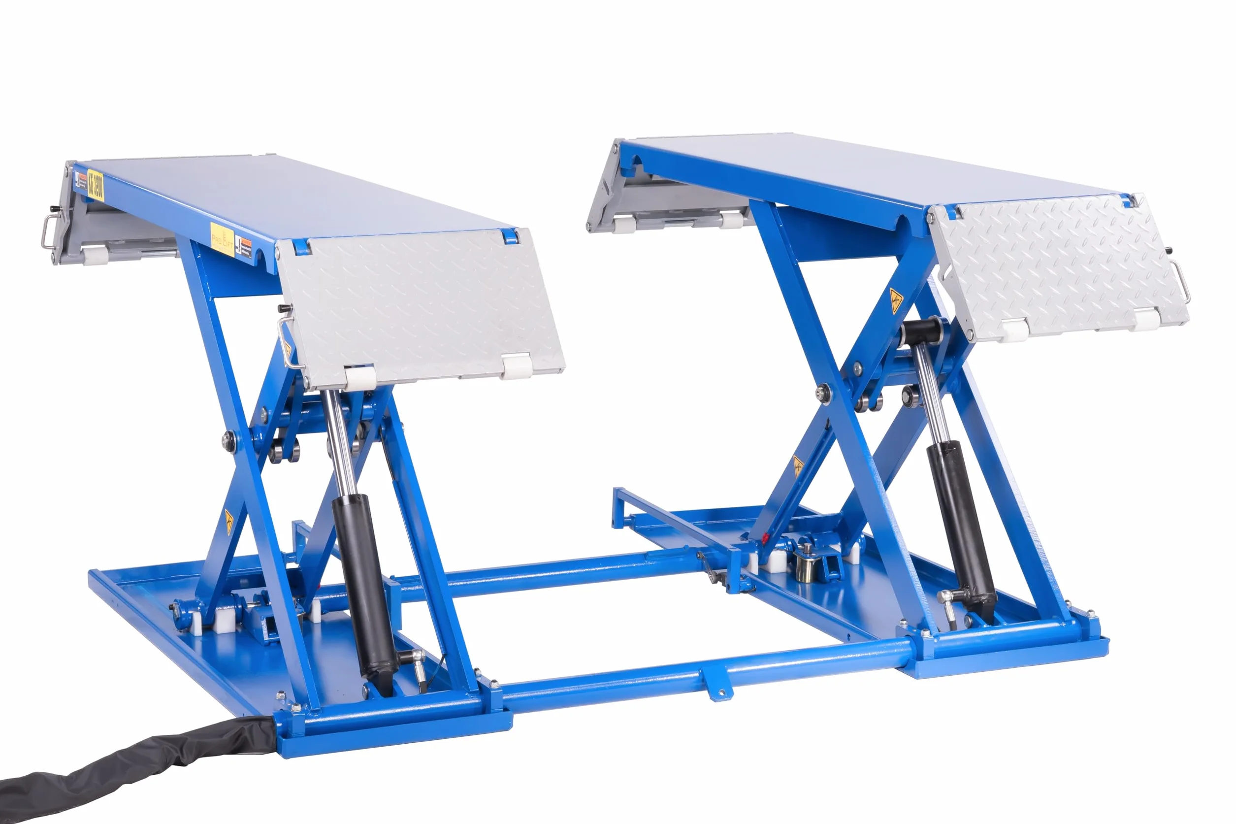 Sollevatore a forbice 3,2t elettroidraulico, con kit di manovra 230 Volt con sblocco elettrico automatico