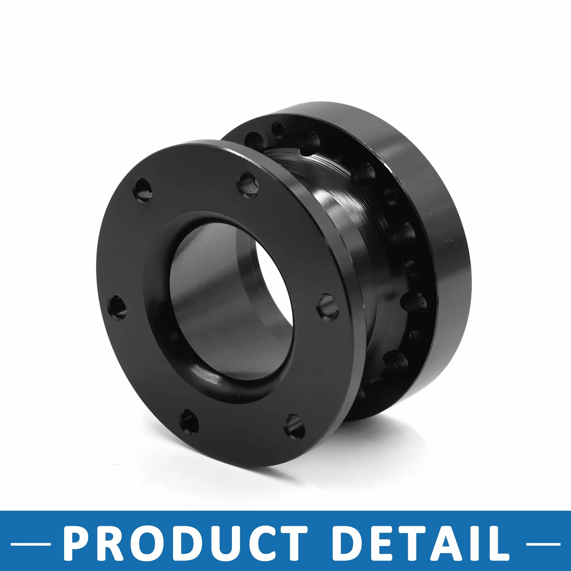 ABSOPRO Altezza Sterzo Ruota Mozzo Adattatore Distanziale 51mm Alluminio Lega Nero