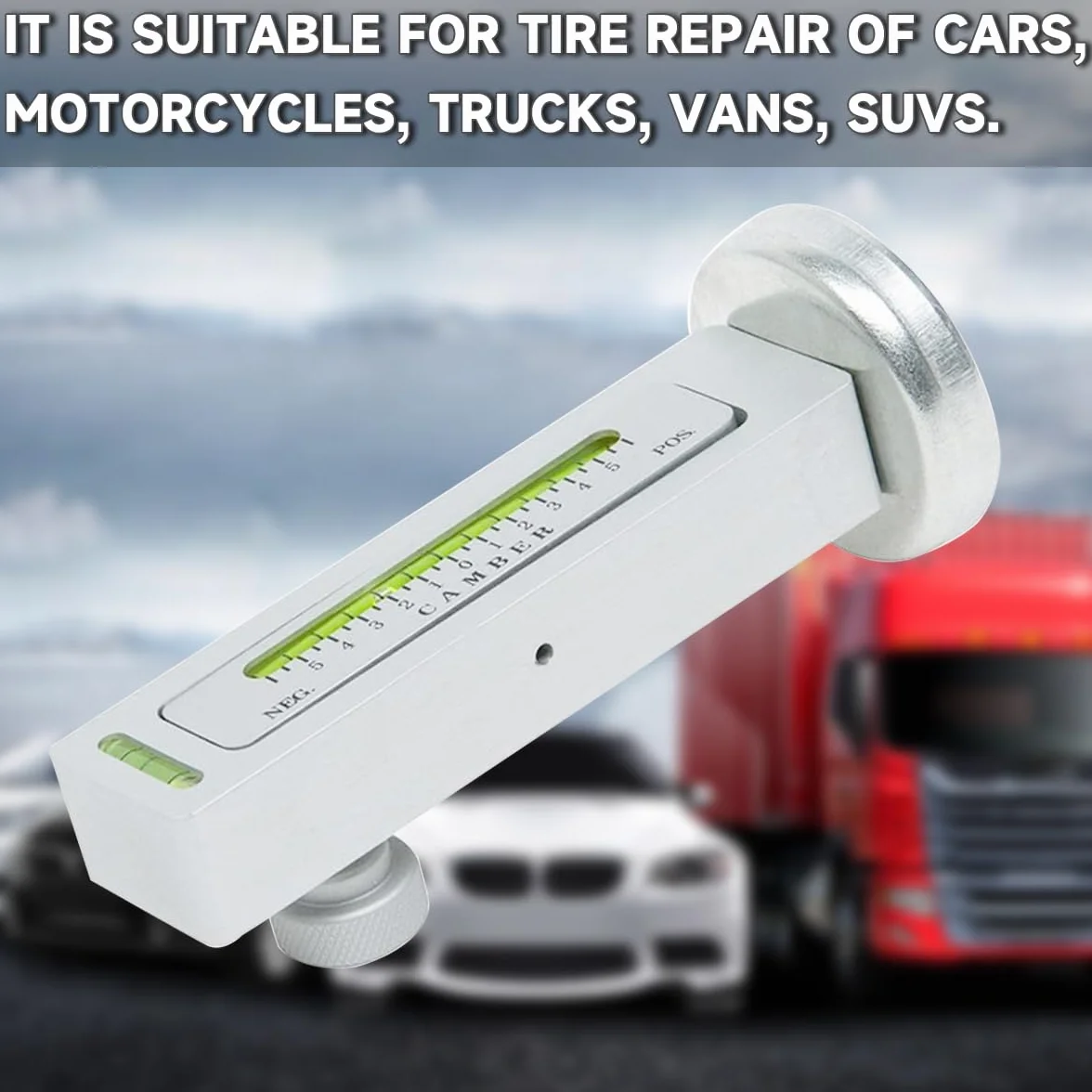CGEAMDY Strumento Calibro Magnetico Regolabile per Auto, Misure Camber Caster Angolo Ruota Allineamento