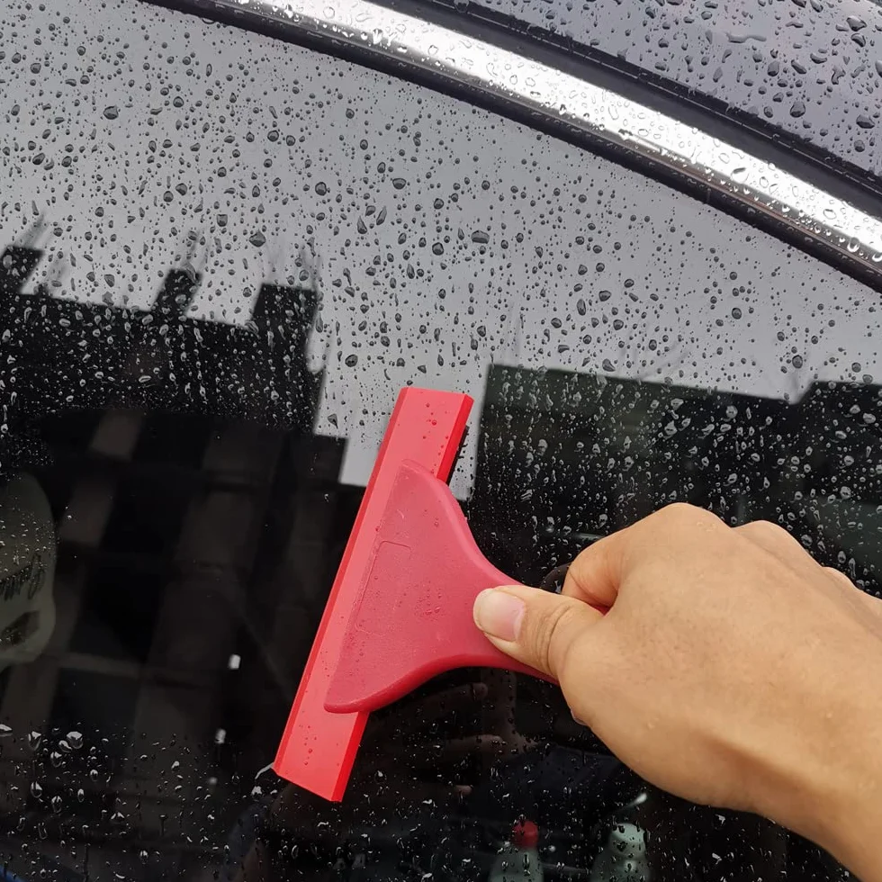 Gebildet 6 in 1 Kit per Attrezzi di Installazione per Vinile a Tinta con avvolgimento di Finestra per Auto, con Coltello da Intaglio,Squeegee PP,Scaffale a Fibra Nera,Seccatoio in Silicone in Gomma