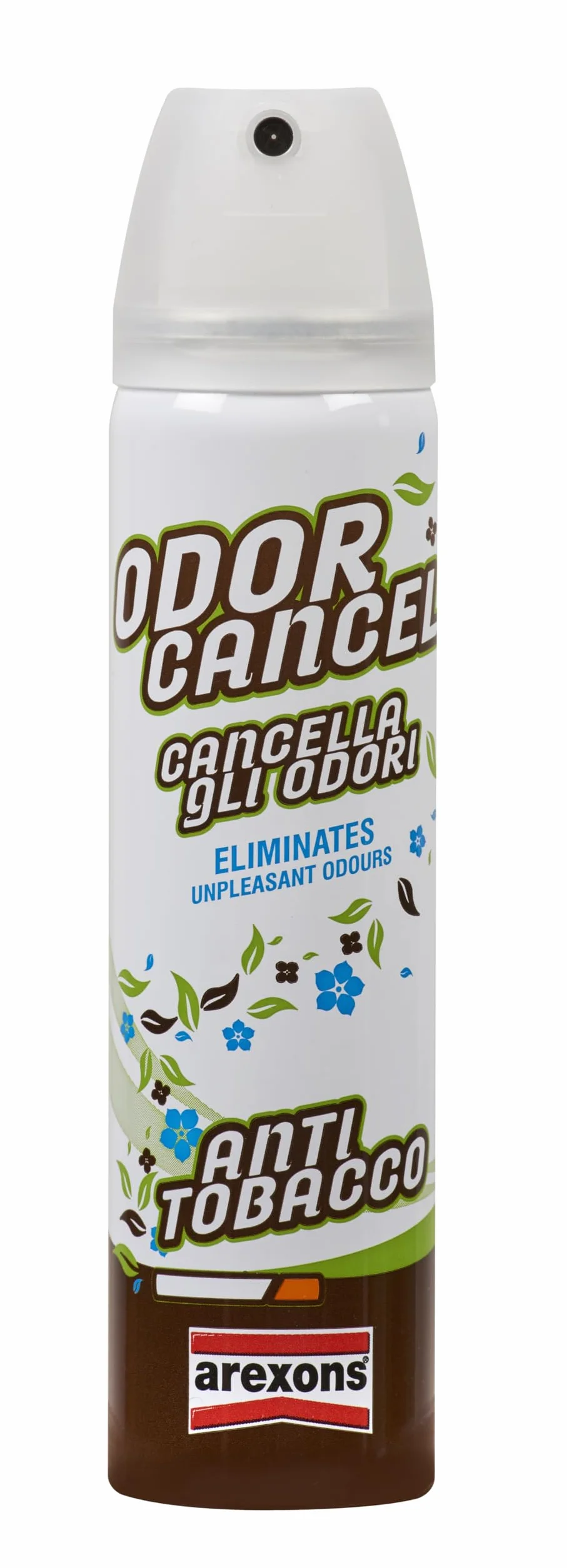 AREXONS ODOR CANCEL 75 ml Igienizzante auto abitacolo Antitobacco elimina odori sanificante superfici tessuto