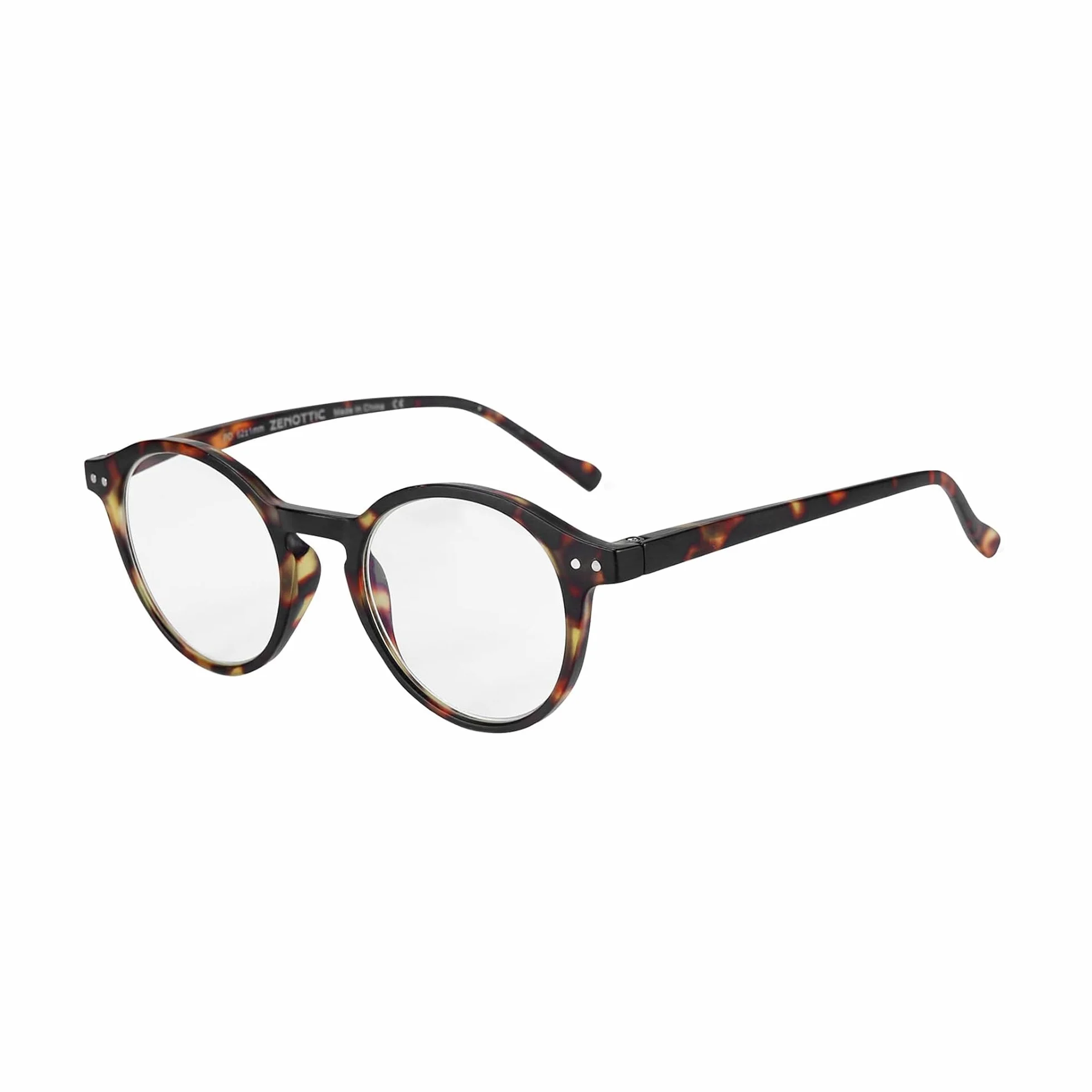 ZENOTTIC Occhiali da Lettura Anti Luce Blu Lenti Antiriflesso Telaio Rotondo Vintage