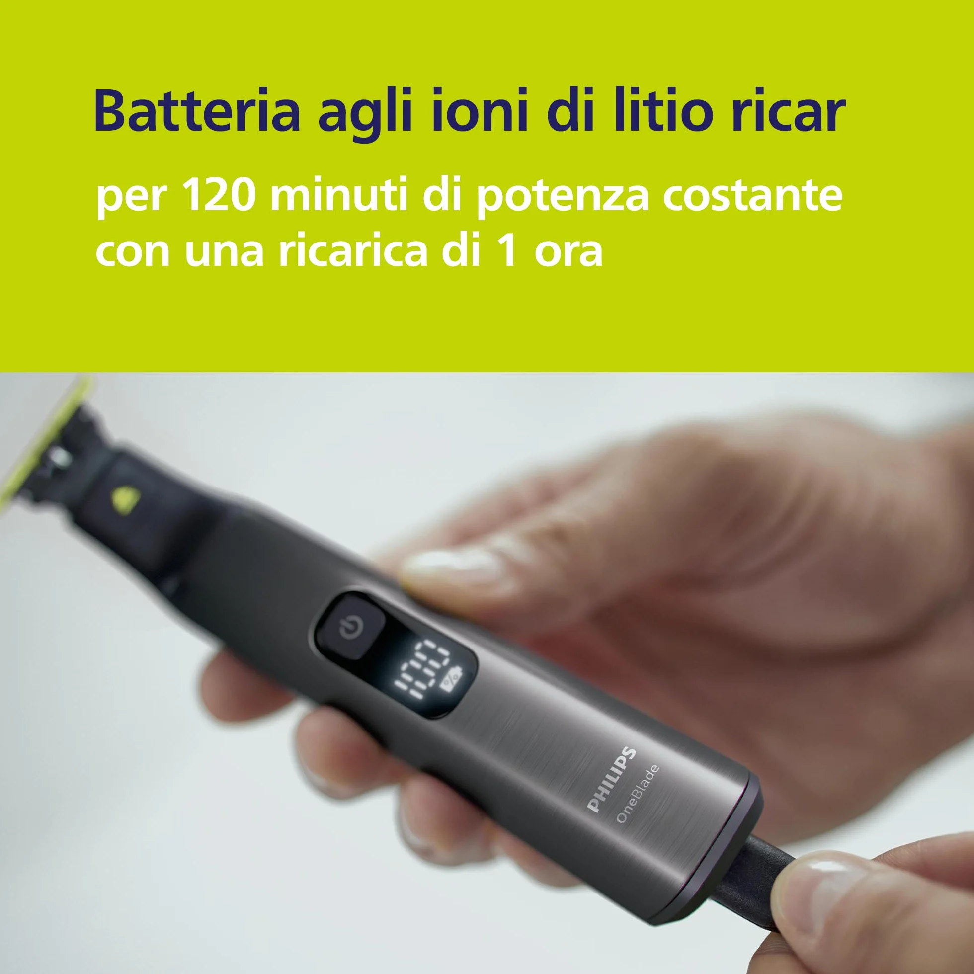 Philips OneBlade Pro 360 Regolabarba Elettrico Viso Corpo, Rasoio Depilatore, 2x 360 Lame, Pettine 14 Lunghezze, Kit Corpo, Base Ricarica, Custodia Viaggio
