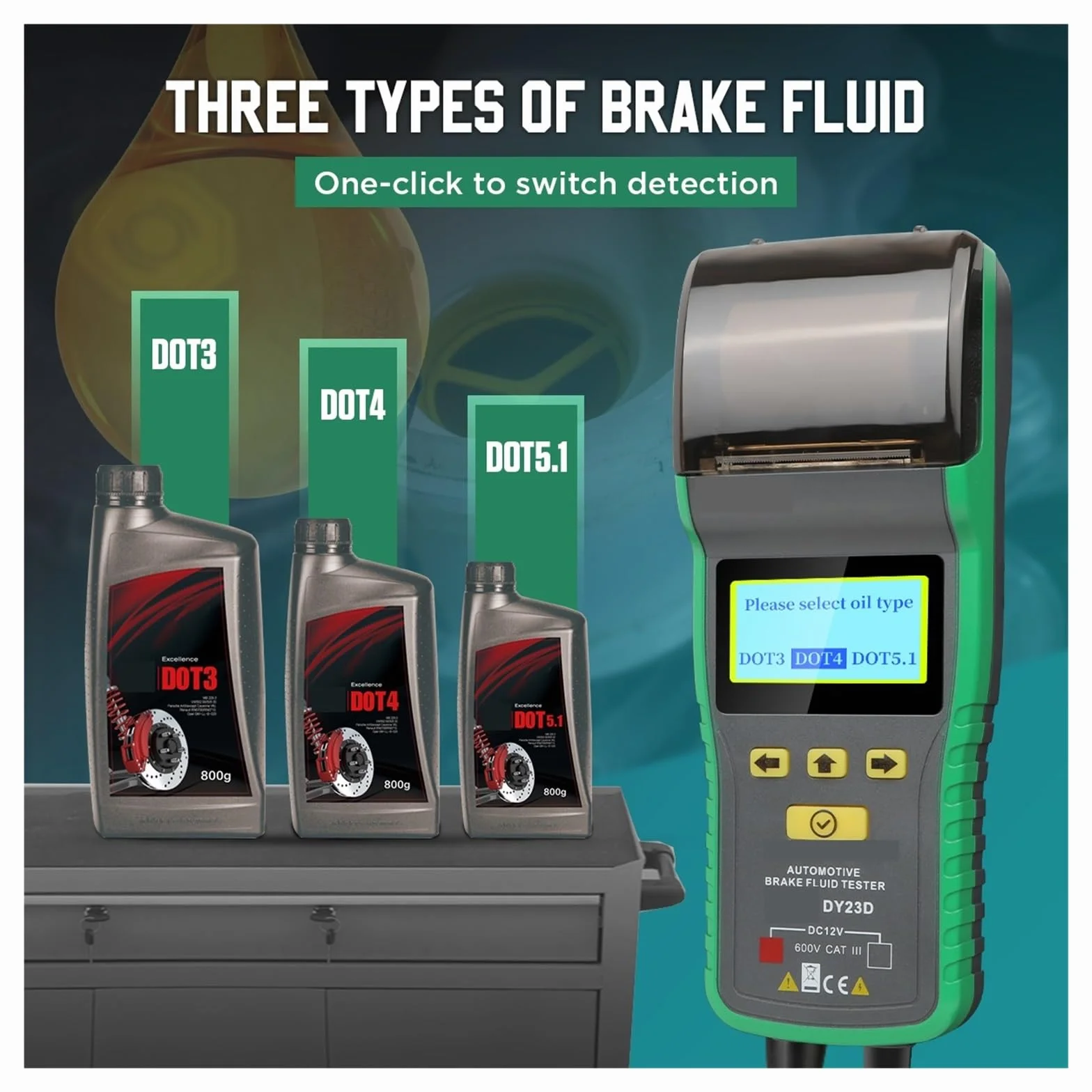 Tester del liquido dei freni, Multifunzionale Test Batteria Auto Veicolo