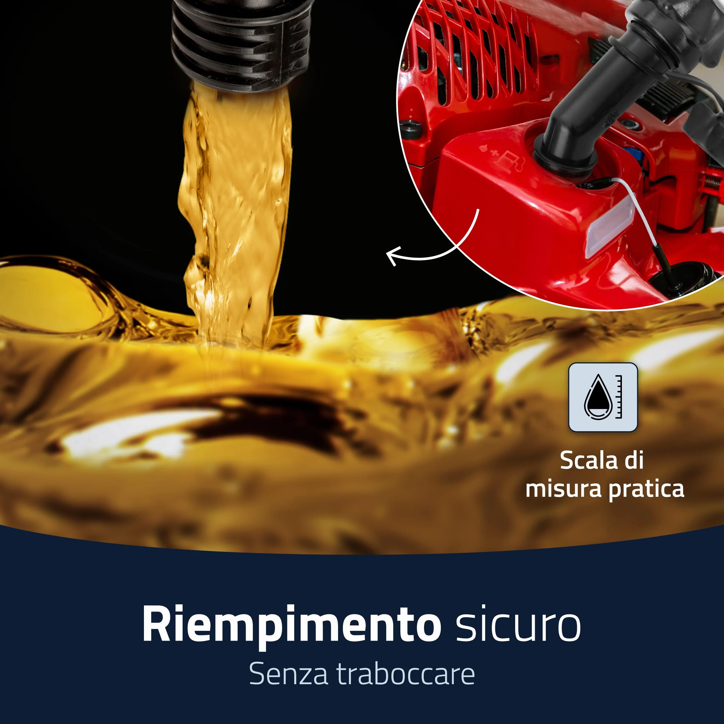 hünersdorff Bidoni combinati per carburante ed olio 3+1,5 litri UN omologazione Made in Germany bianco