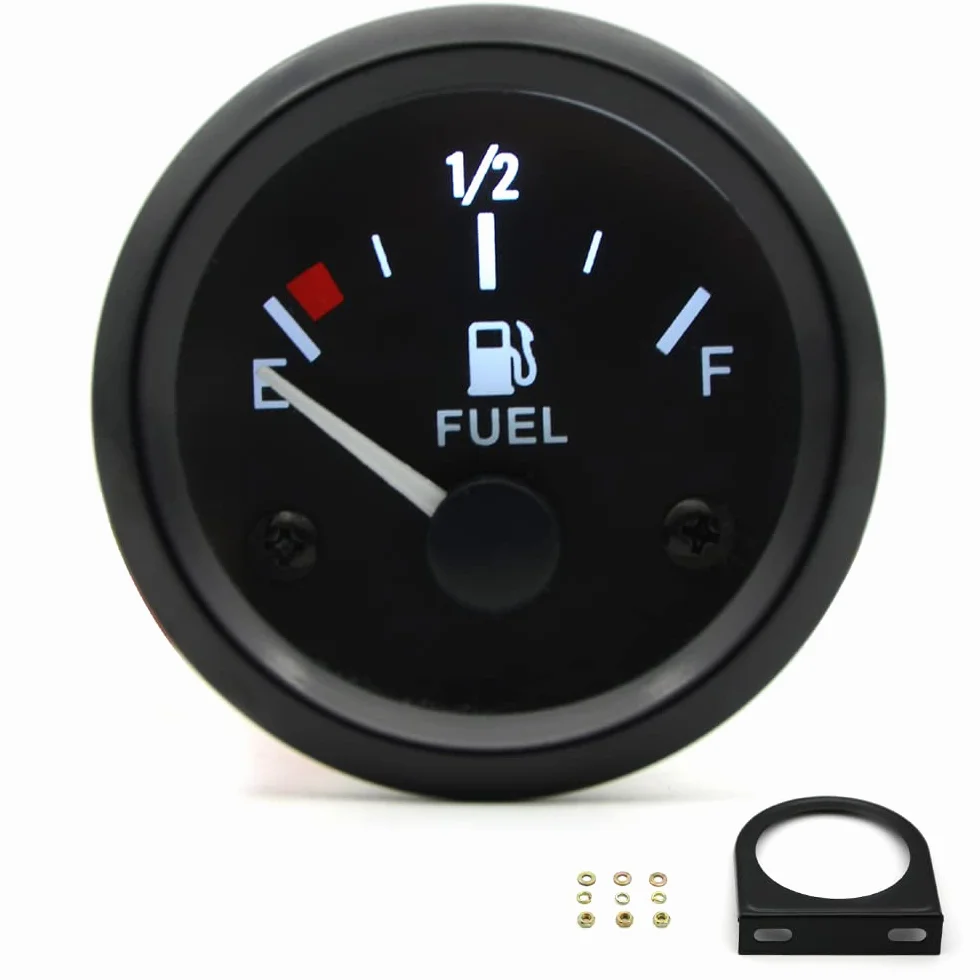 Indicatore di Livello Carburante Universale 52 mm 2 Pollici LED 12 V per Auto Barca SUV