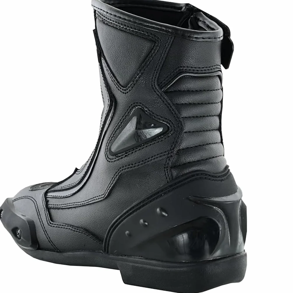 BI ESSE -Stivali Moto In Pelle,Scarpa Per Motocicletta Impermeabile,Traspiranti,Stivaletti Invernali Strada,Protezione Caviglia