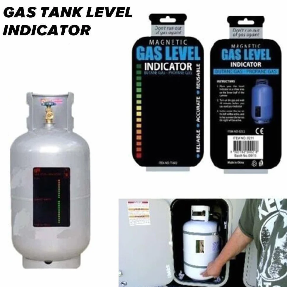 1 pz Indicatore di livello di gas Pratico propano butano GPL Carburante Gas Serbatoio Stick Indicatore di livello magnetico Misura Accessori