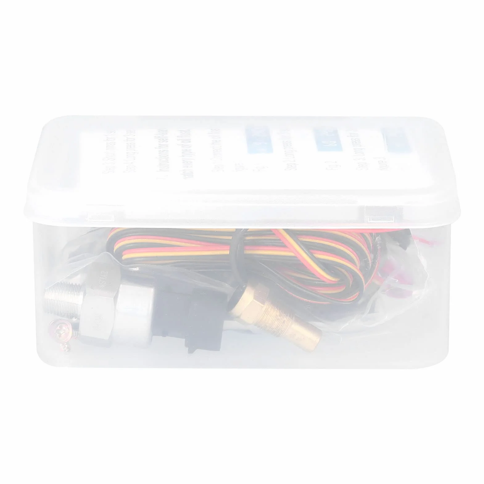 Manometro olio,Misuratore LCD per auto 4-in-1 Misuratore di pressione dell'olio digitale Tensione temperatura dell'acqua Indicatore del carburante Strumento universale 9-36 V per camion auto SUV