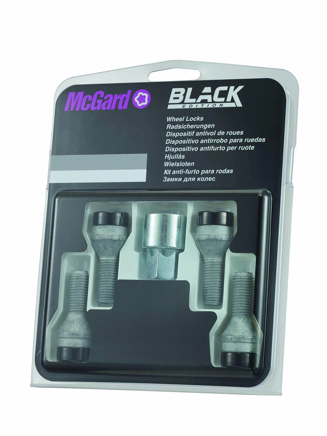 McGard 27179 SUB Antifurto per Ruote Black M12x1.5 conico 26.4 mm Lunghezza SW17