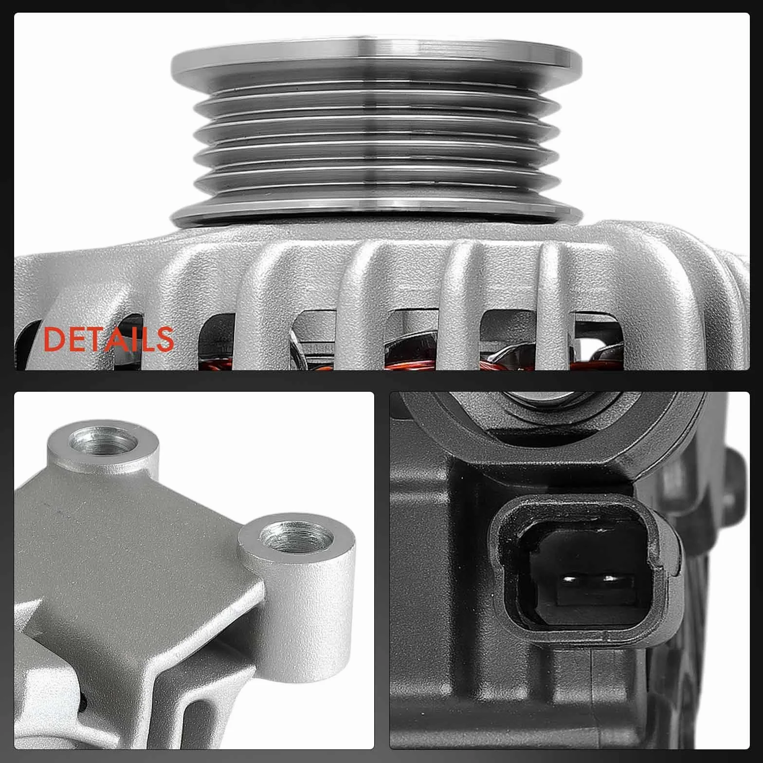 Frankberg Generatore Alternatore Benzina Compatibile con 169 1.1L-1.4L Punto 188 1.2L-1.4L Punto 199 1.4L Replace# 23266,46542889