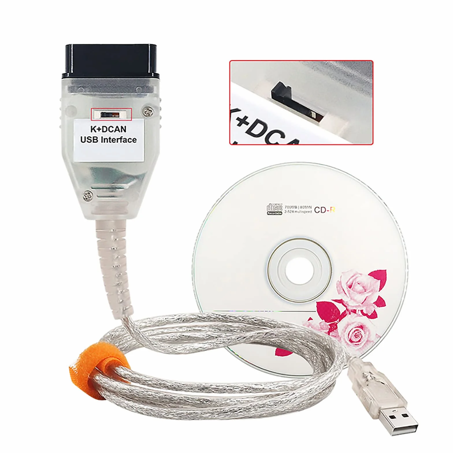 DCAN K+Ediabas K-Dcan Cable Compatible BMW Ista