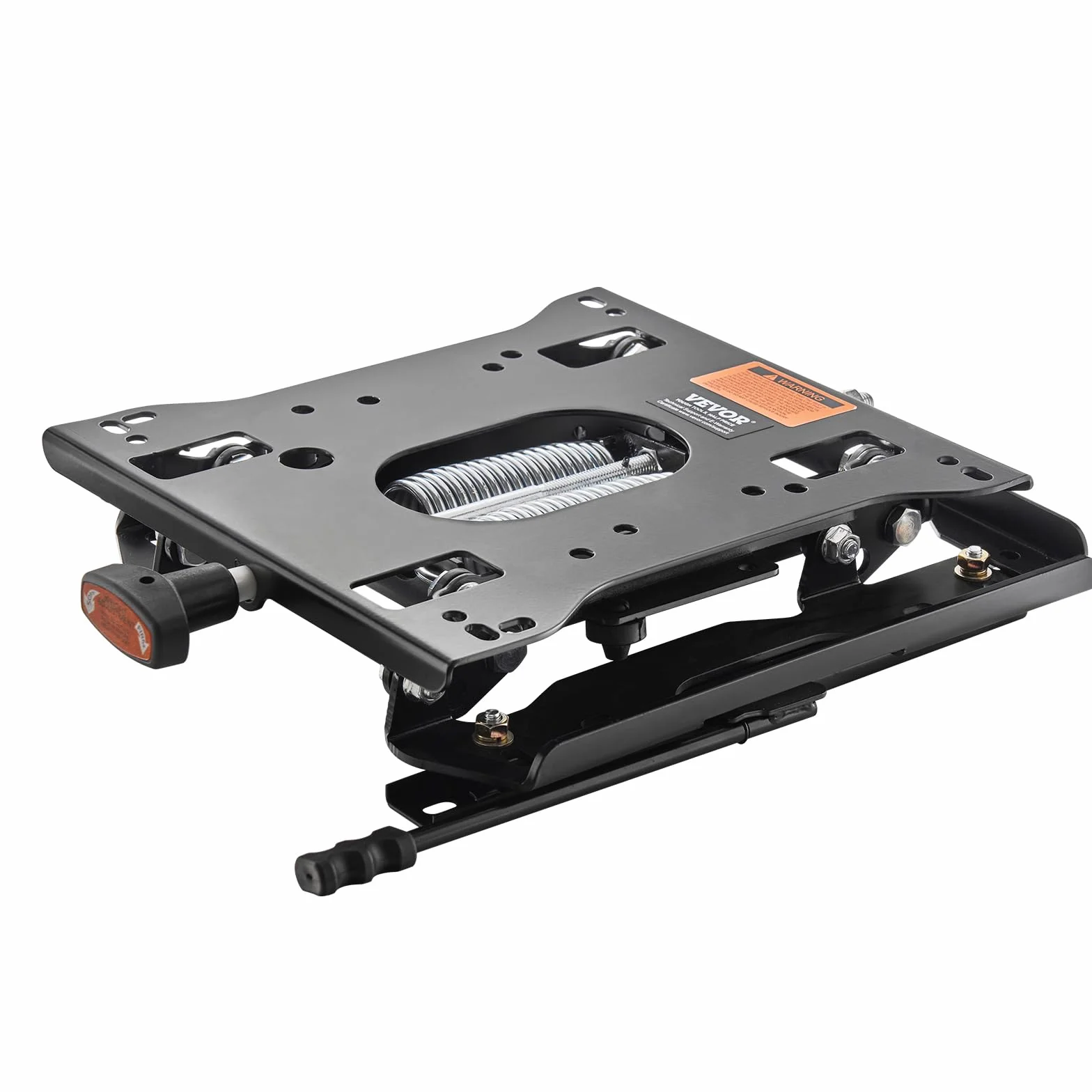 VEVOR Kit di Sospensione del Sedile con Binario Scorrevole, Sospensione Universale del Sedile ad Aria per Tosaerba a Raggio di Sterzata Zero, Regolabile 150 mm Avanti a Indietro, per Bulldozer, Nero