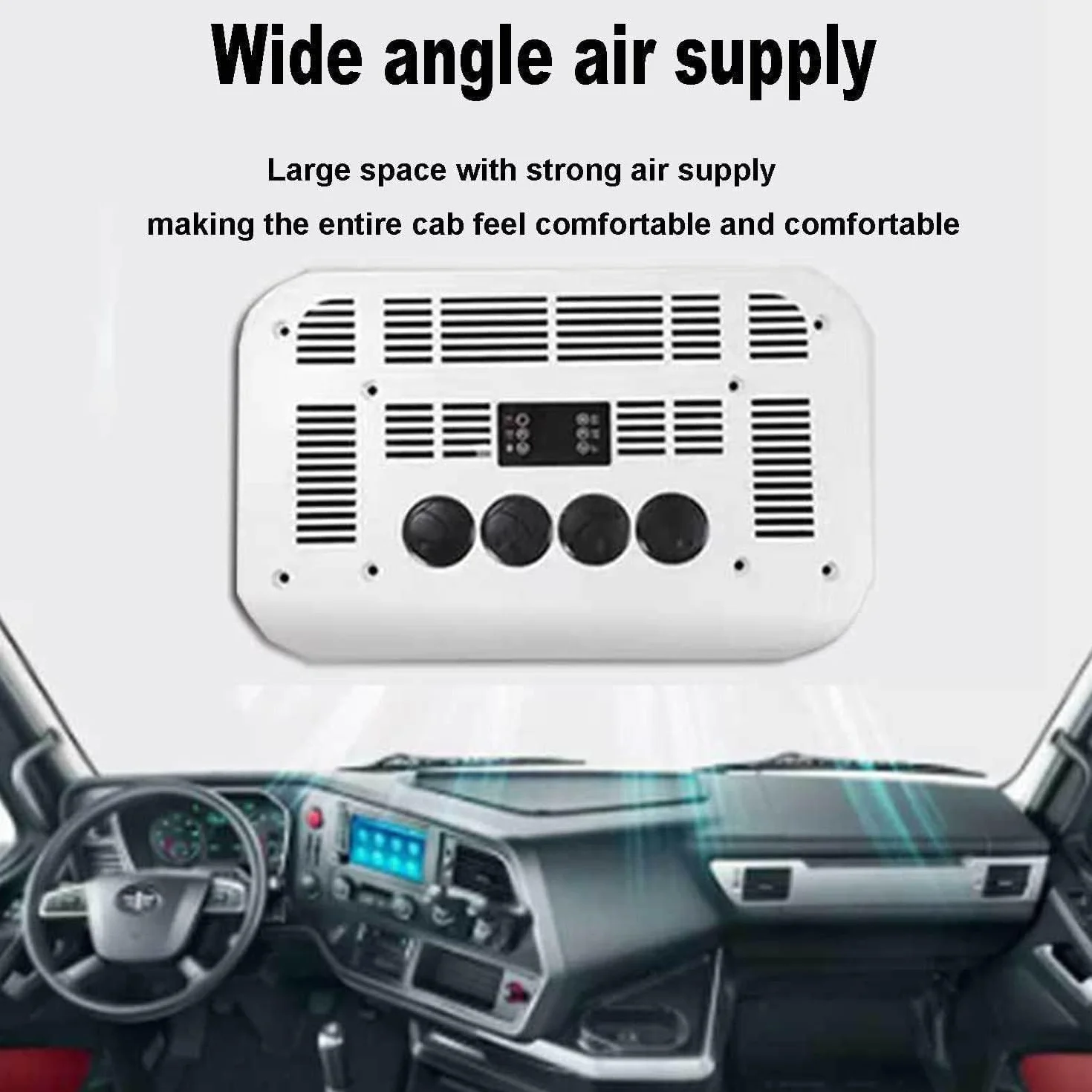 Climatizzatore 24 V per Camper Roulotte Fuoristrada Camion Bianco