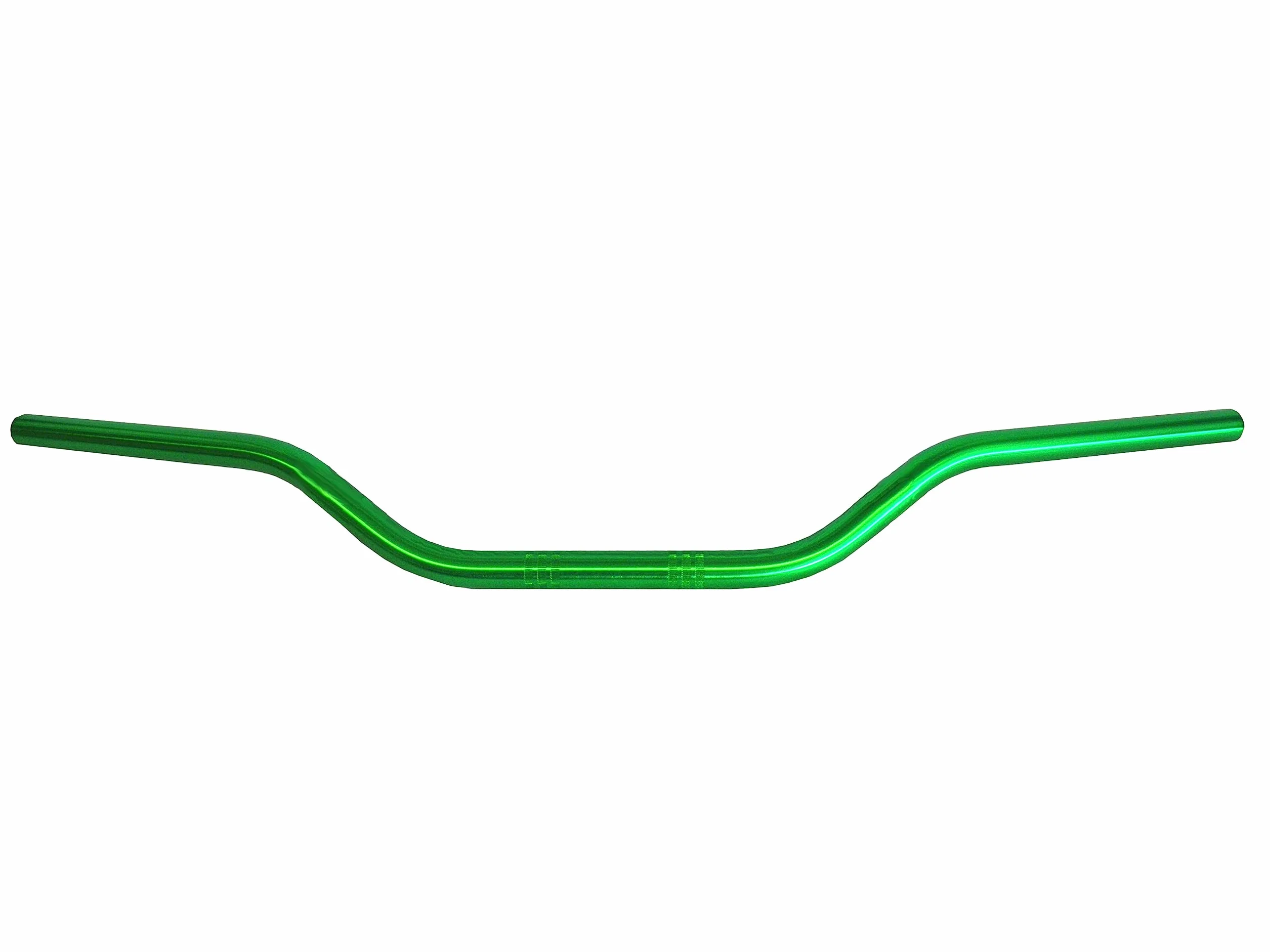 Manubrio Accossato Verde per Kawasaki Versys 650, Piega Alta, Aluminium, 22 mm