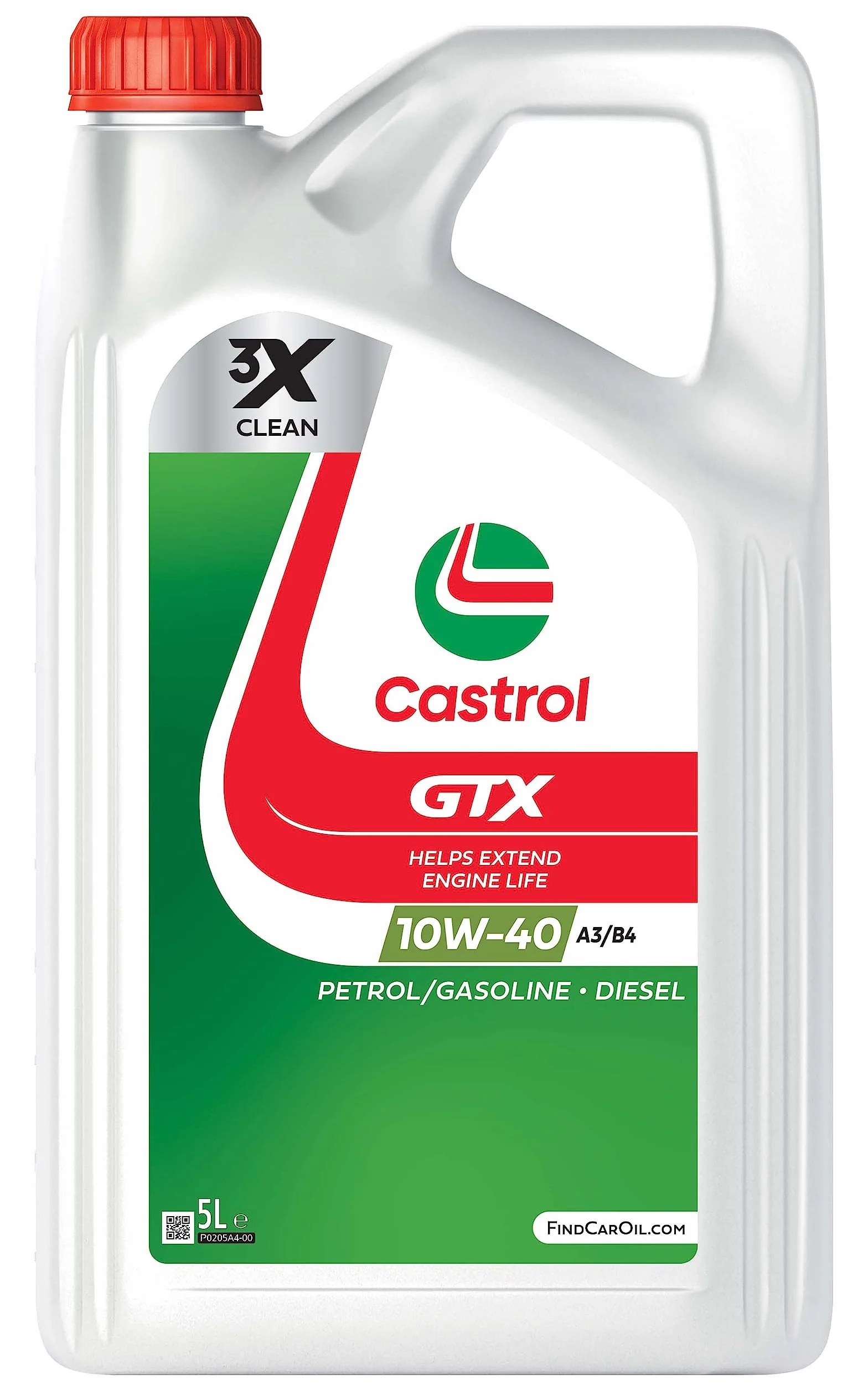 Castrol GTX 10W-40 A3/B4 Olio Motore 5L