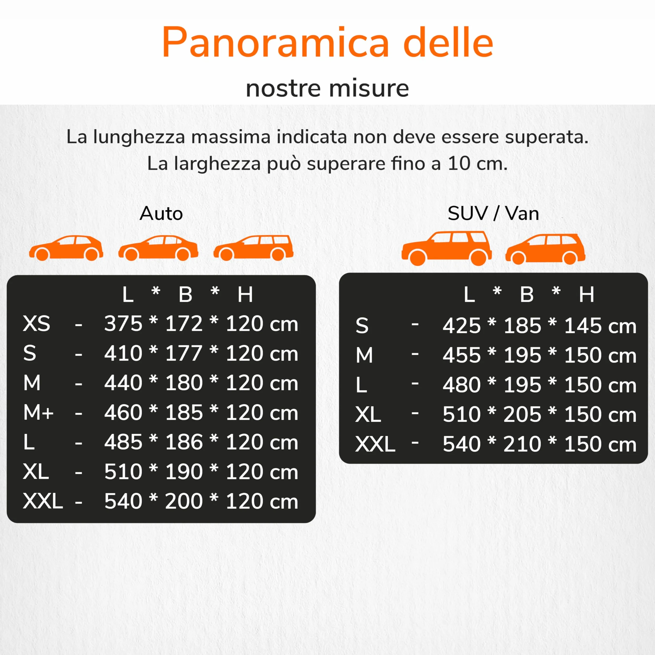 Upgrade4cars Telo Copriauto Esterno Impermeabile Versione 2026 Universale SUV L 480x195x150 cm