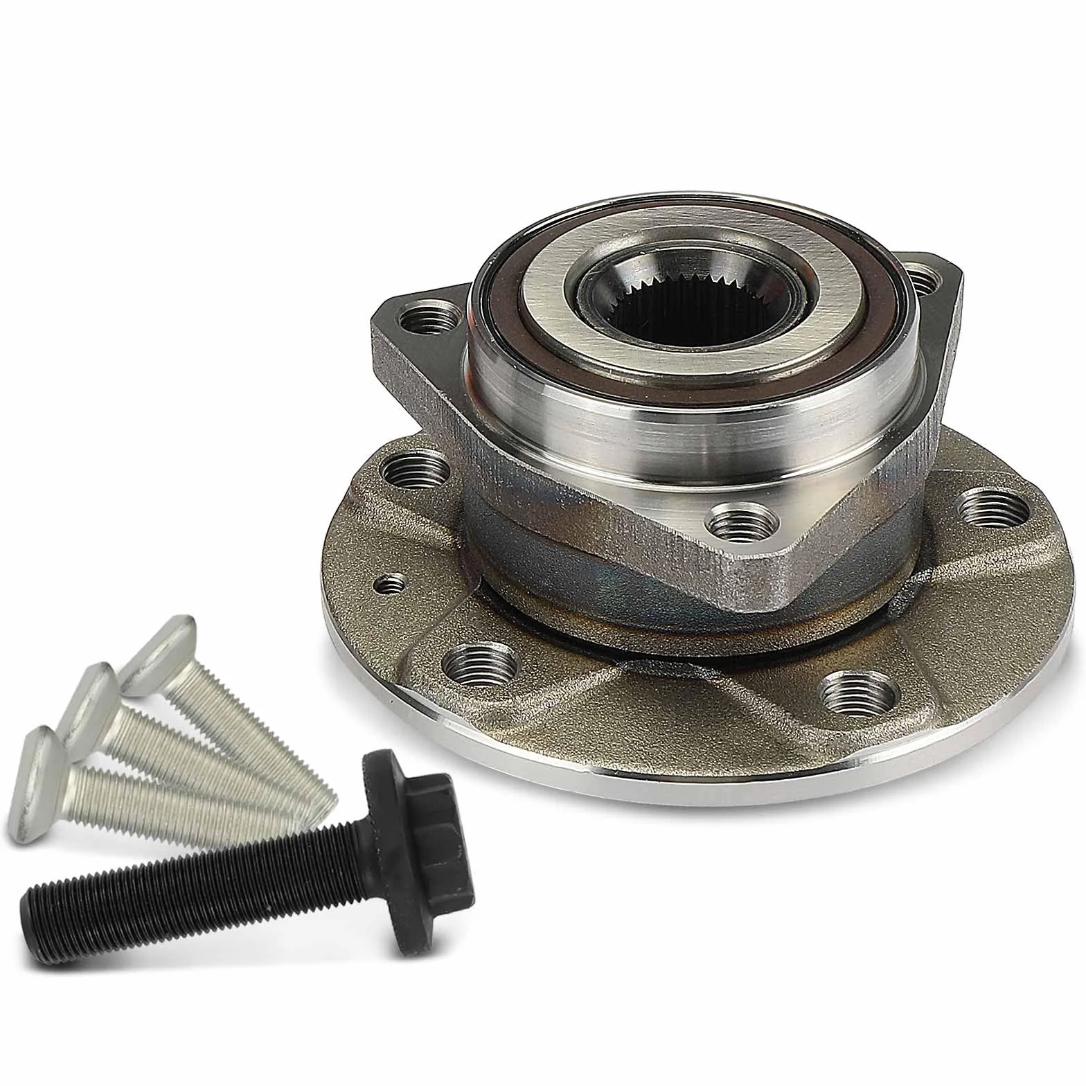 Frankberg Cuscinetto ruota Set di cuscinetti ruota Asse Anteriore Ruota flangiata diametro 137 Con Anello magnetico ABS Compatibile con A3 Sportback 8VA 8VFKH7 KHP Leon 5F1 Replace# 1K0407621E