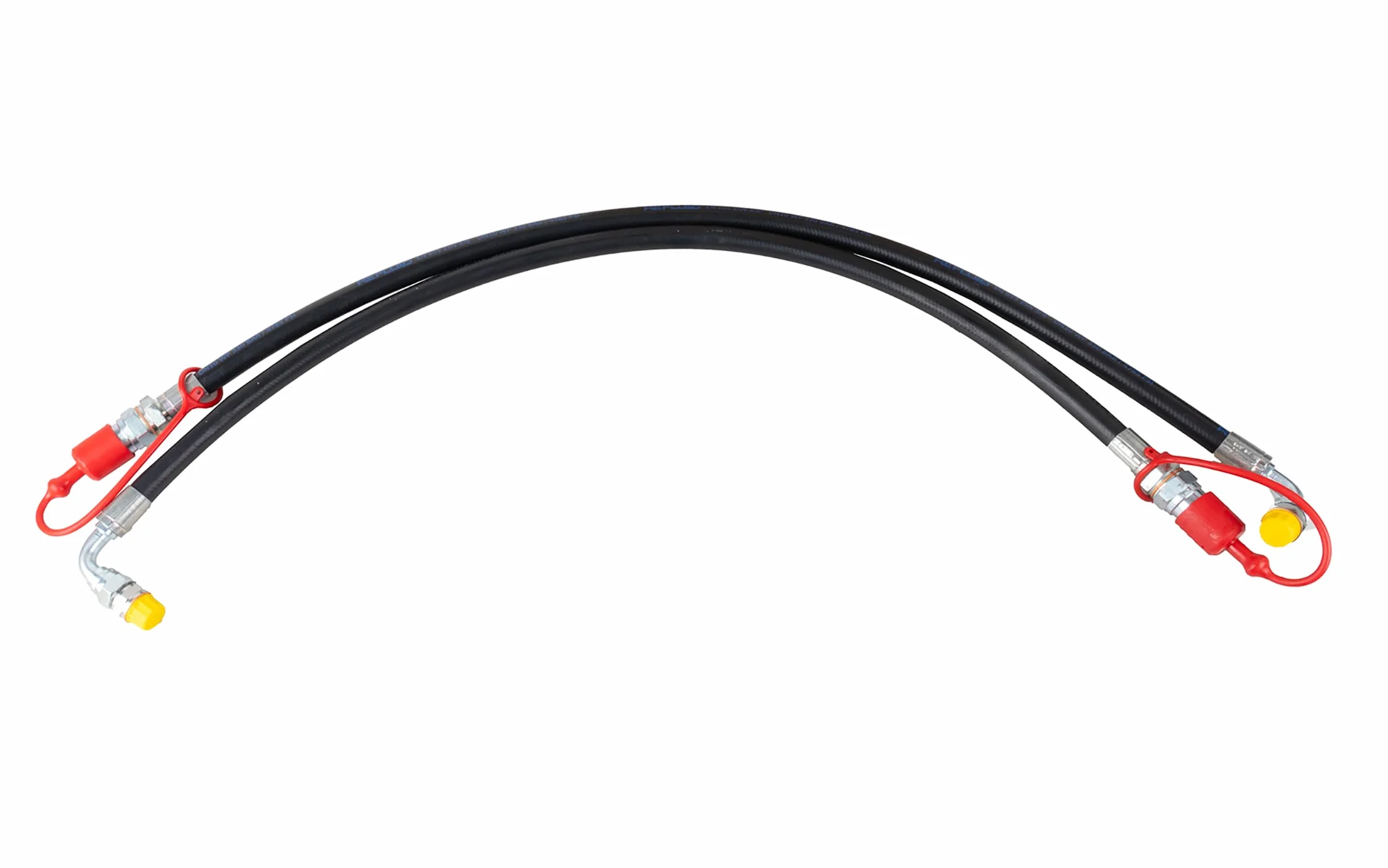 Kit Tubi Idraulici 3/8" 2SN con Valvola di Blocco 2x900 mm Made in Italy