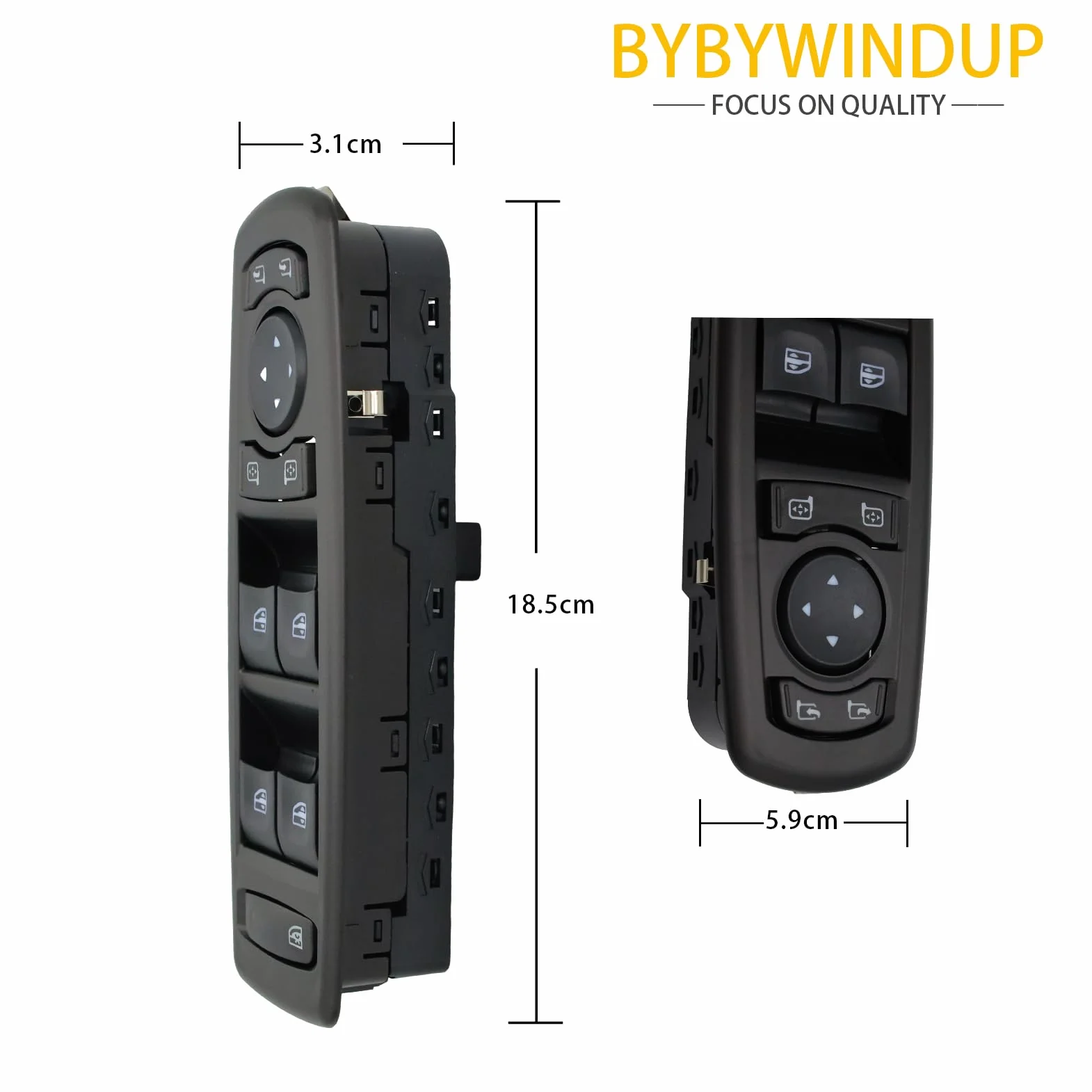 Interruttore alzacristalli elettrici compatibile con Renault Megane Laguna 2008-2016 Sostituzione per 254000015R 809610006R
