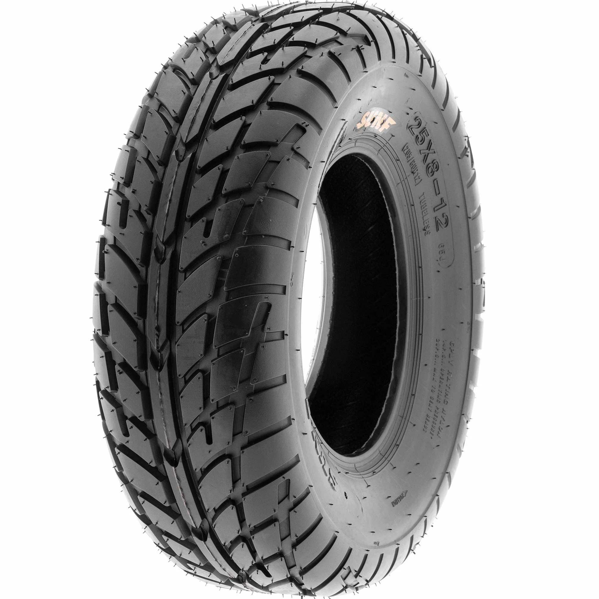 SUNF A021 25x8-12 25x10-12 ATV UTV Pneumatici sportivi chiodati omologazione stradale 6PR TL set 4 pezzi nero