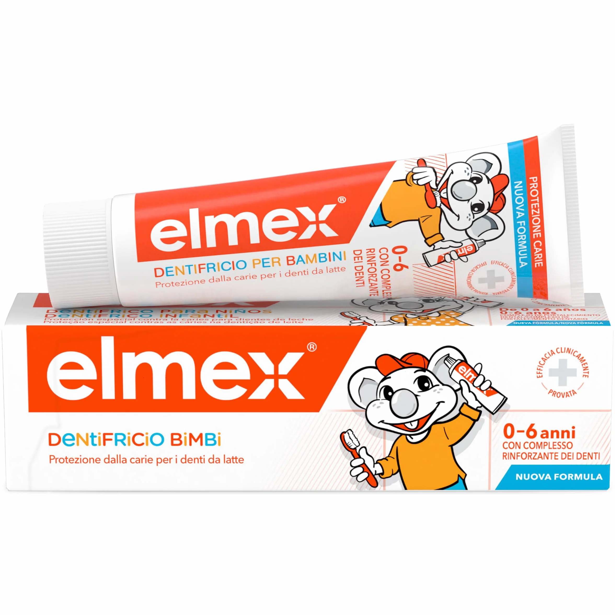 Elmex Dentifricio per Bambini 50ml Protezione Carie Denti da Latte