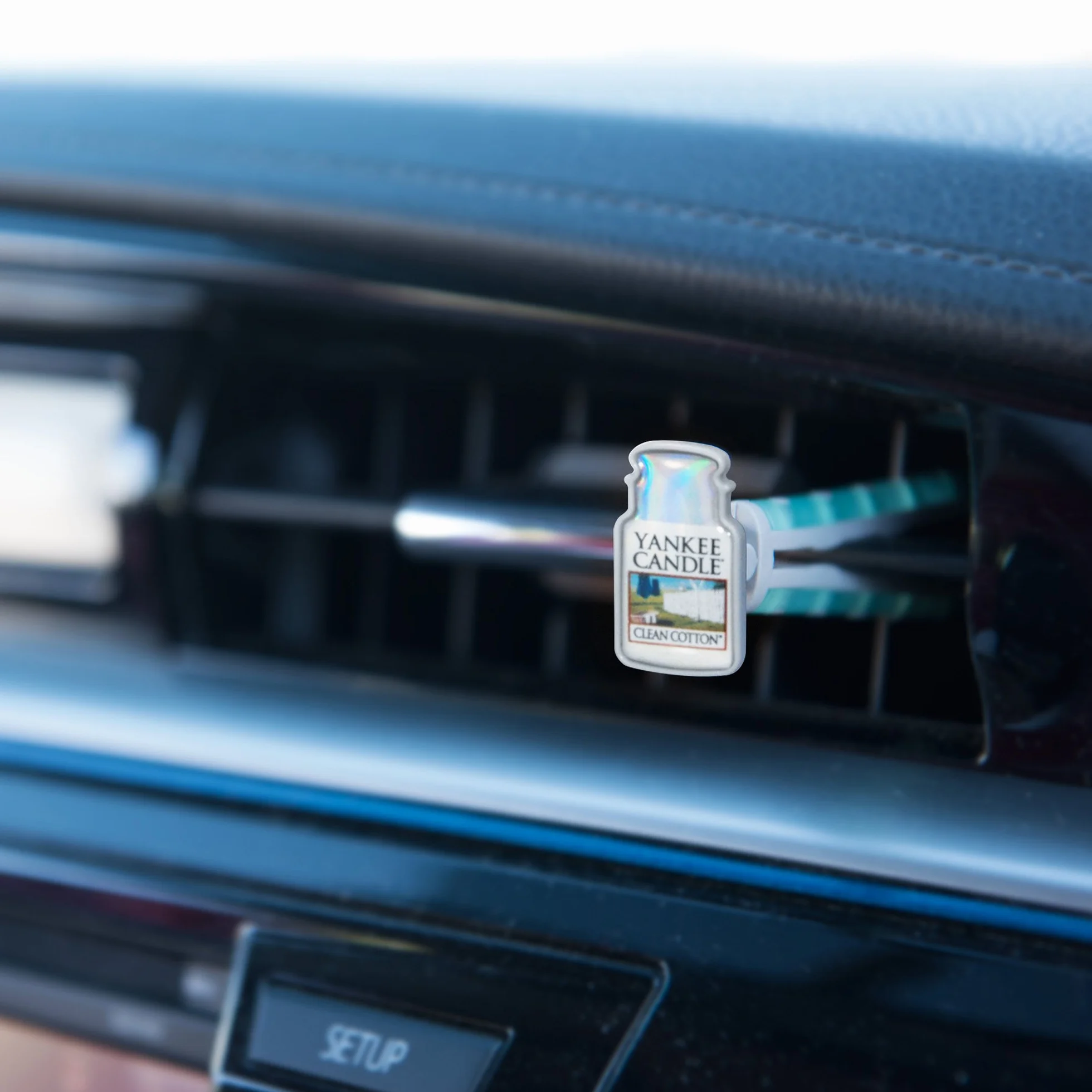 Yankee Candle Car Jar Cotone Pulito Odore Per Auto Piccoli Spazi 30 Giorni