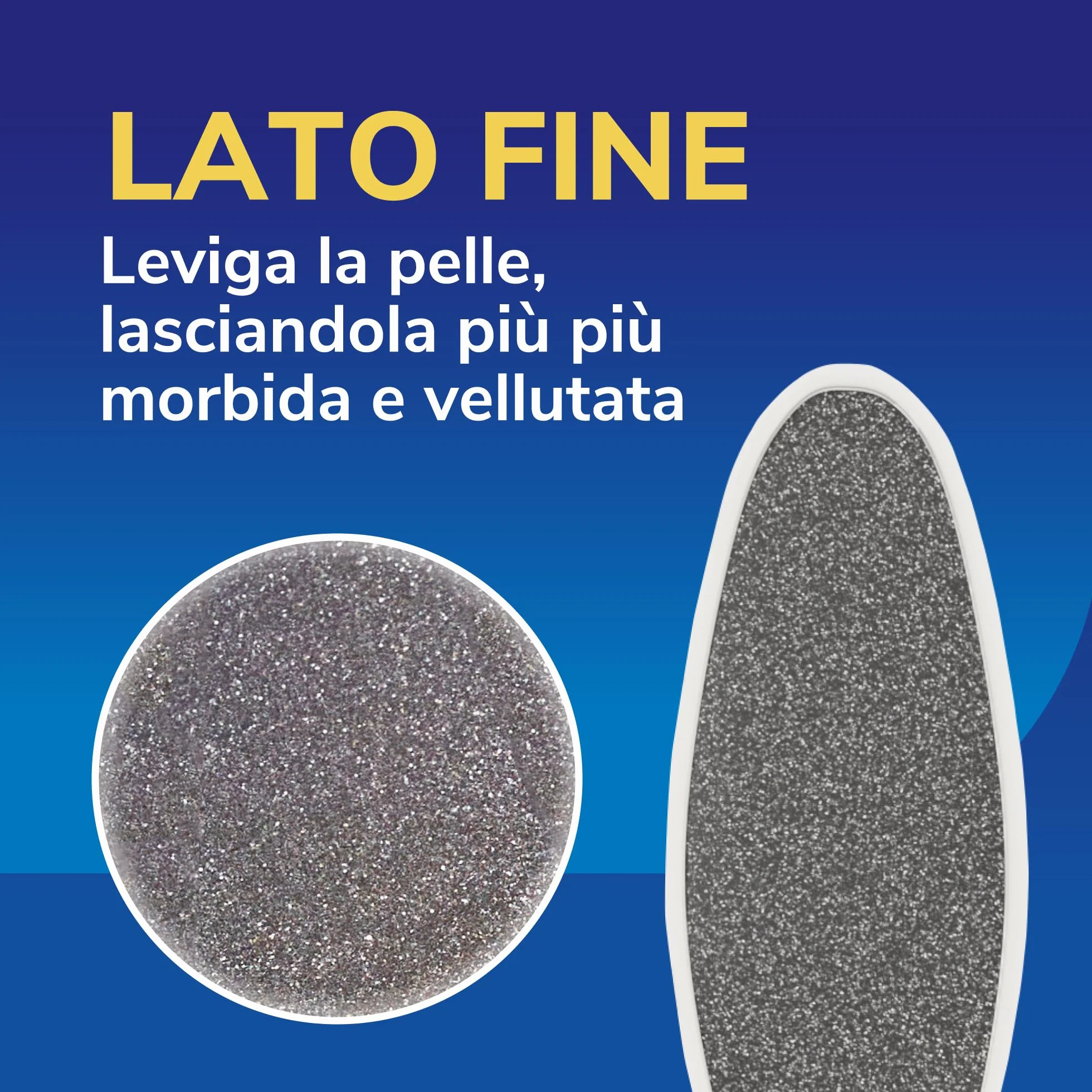 Dr. Scholl's Lima Piedi a Doppia Superficie Abrasiva con Cristalli di Diamante per Calli e Duroni