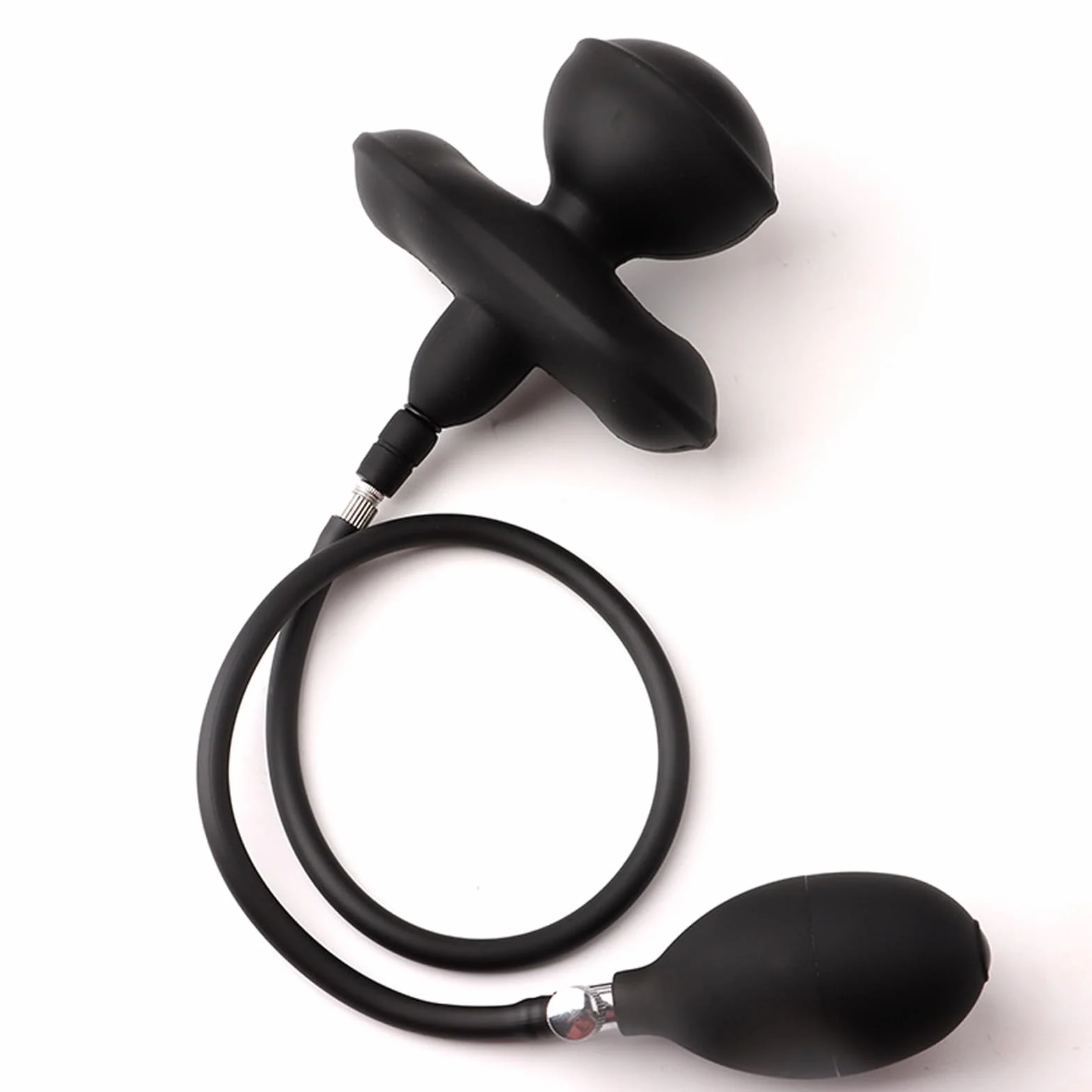 Bavaglio gonfiabile in silicone per BDSM fetish mouth gag ball