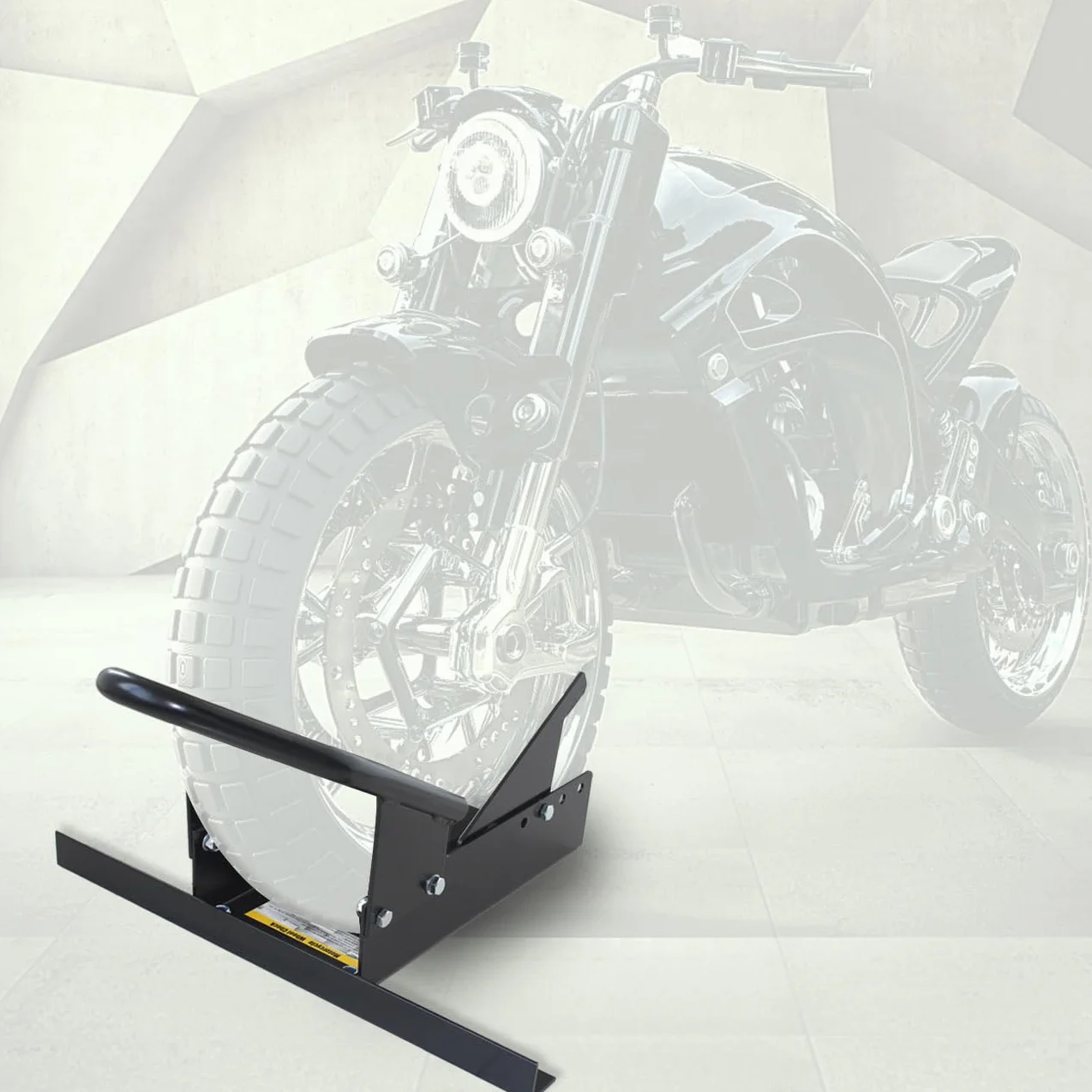 MaxxHaul 80077 - Cuneo ferma ruota standard per motocicletta con supporto girevole