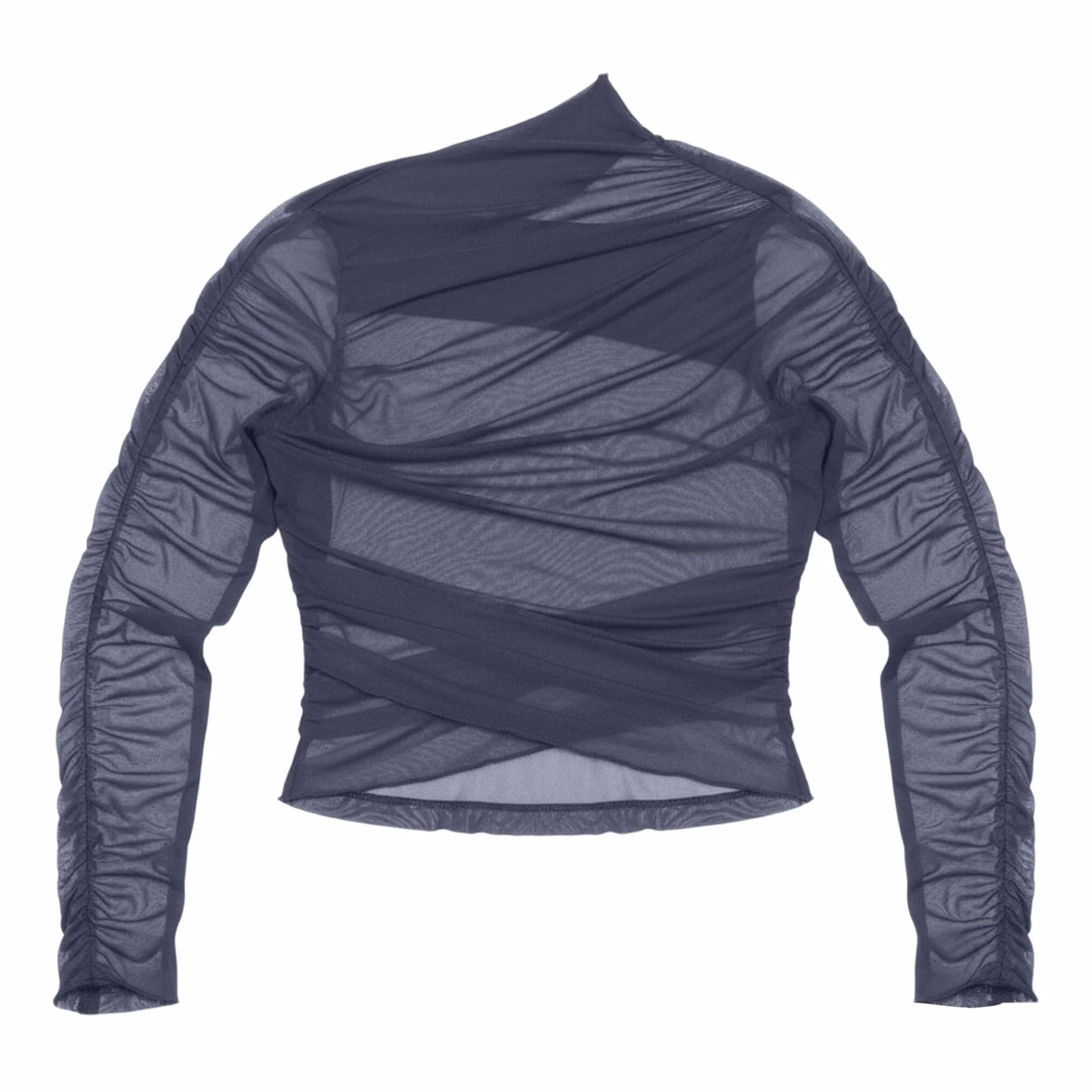 Techno Camicia a rete da uomo Rave Outfit trasparente per club notturni clubwear