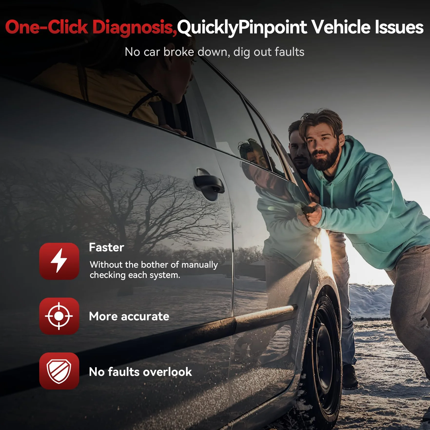 iCarsoft MB V1.0 OBD2 Diagnostica Auto per Benz Sprinter Smart, Diagnosi Tutti i Sistemi, Ripristino Olio, Calibrazione SAS, Test Batteria