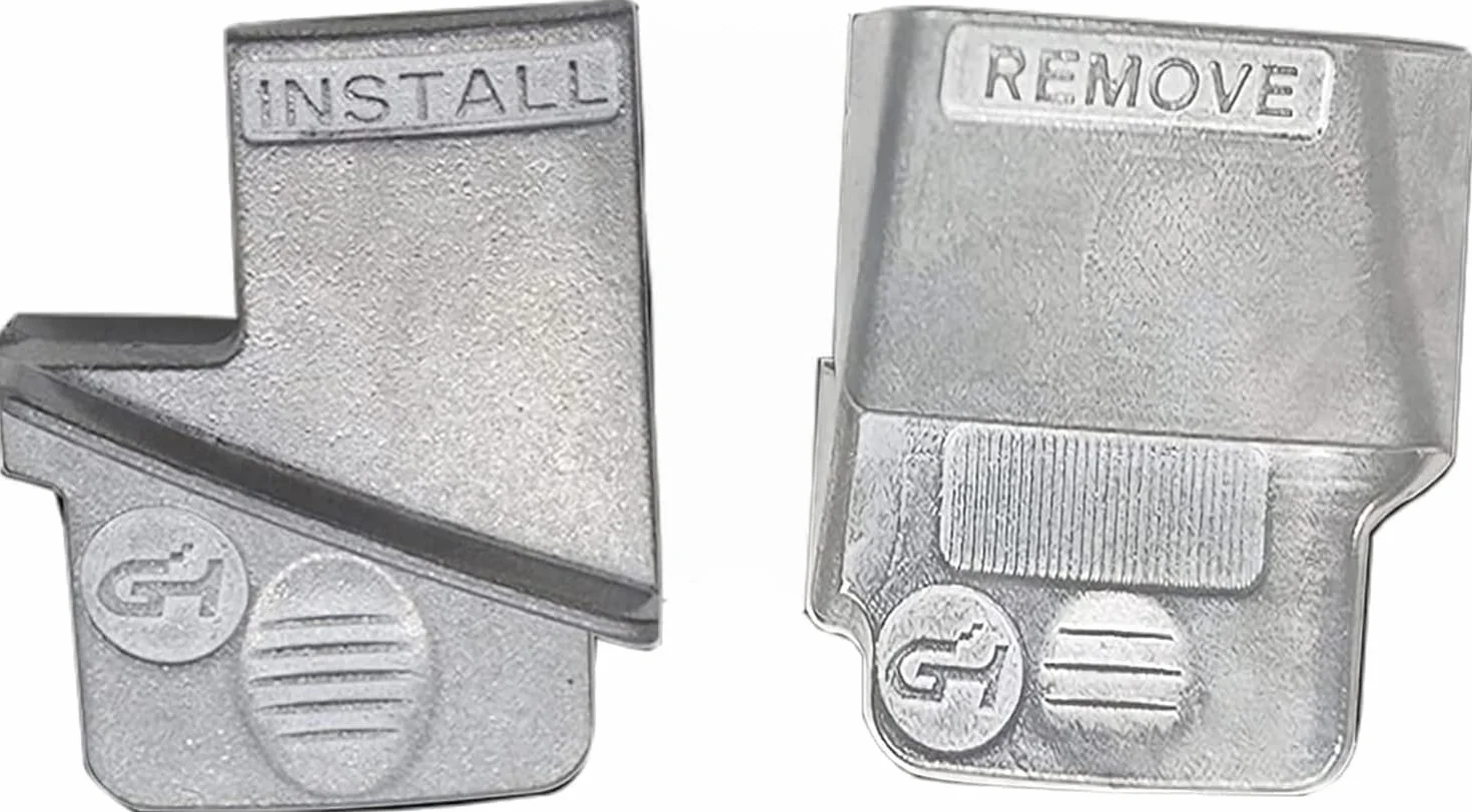 ZKTOOL 2PZ Metallo Strumenti per la Rimozione/Installazione della Cinghia Elastica, Strumento di Montaggio Cinghie Elastiche per Auto, Dispositivo di Collegamento per Cintura Elastica