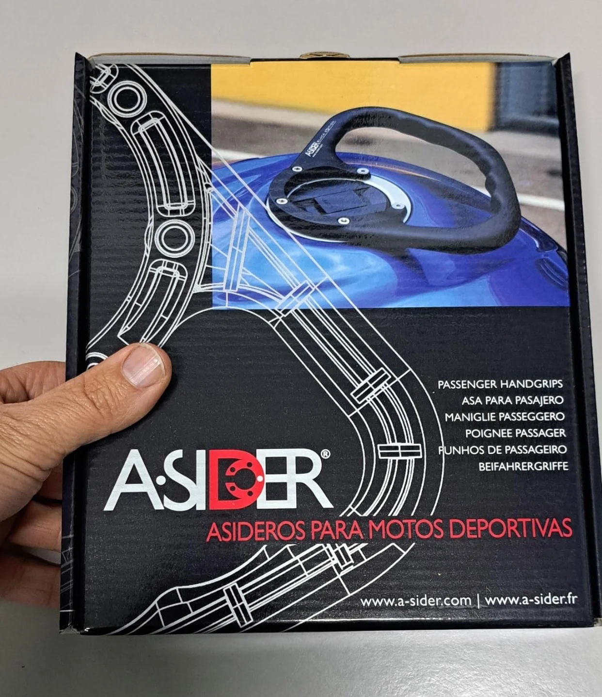 Moto Maniglia Serbatoio Nero A-SIDER Passeggero Modelli Yamaha