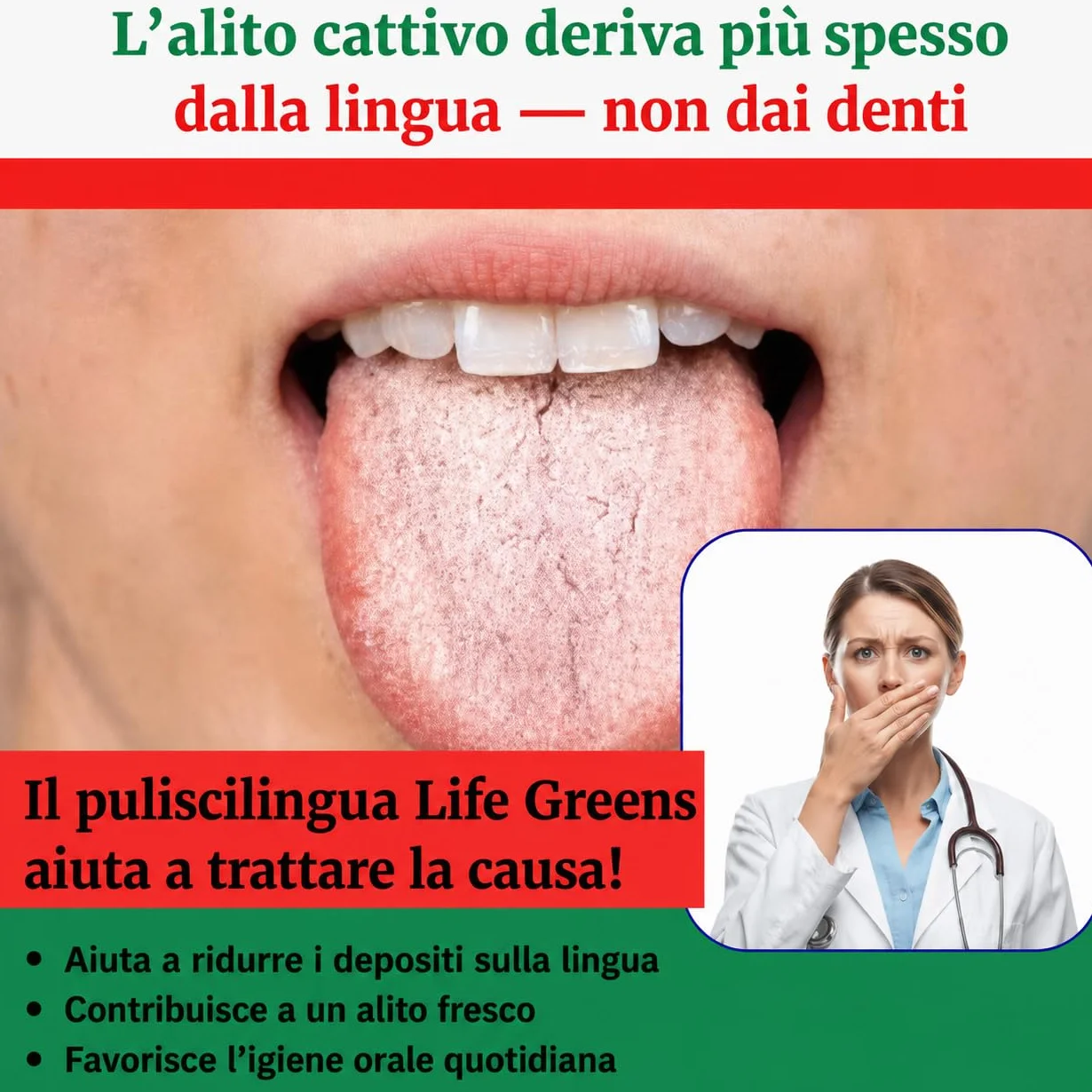 Raschietto per lingua in rame 2 pezzi detergente per alito fresco igiene orale