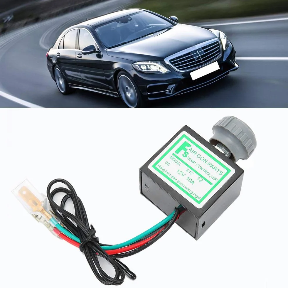 Termostato elettronico del condizionatore d'aria-KIMISS Accessorio automatico di controllo di temperatura elettronico del termostato del condizionatore d'aria dell'automobile universale dell'ABS di 1