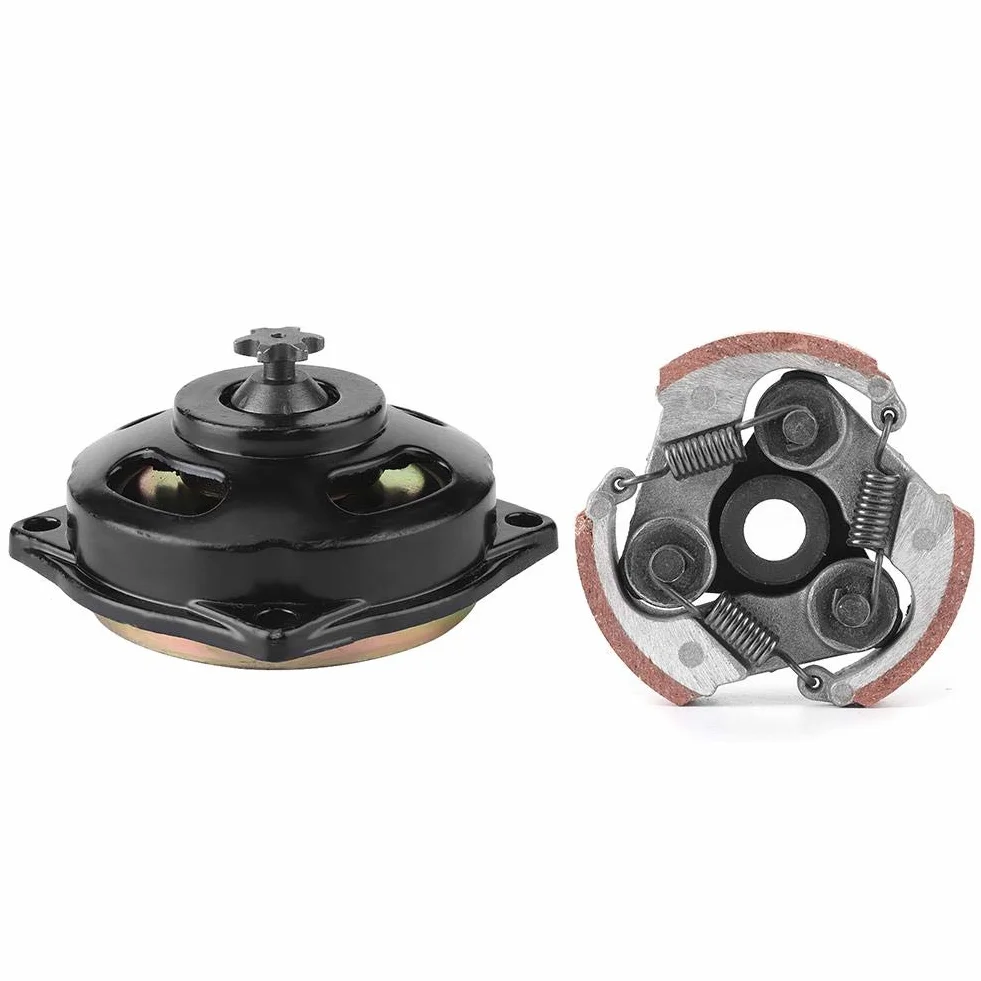 EBTOOLS Frizione Mini Quad Adatto per Mini Pocket Bike Clutch,6 Teeth Clutch Drum Pad Gear Box Kit Replacement for 47 Mini Moto Quad Pocket Bike