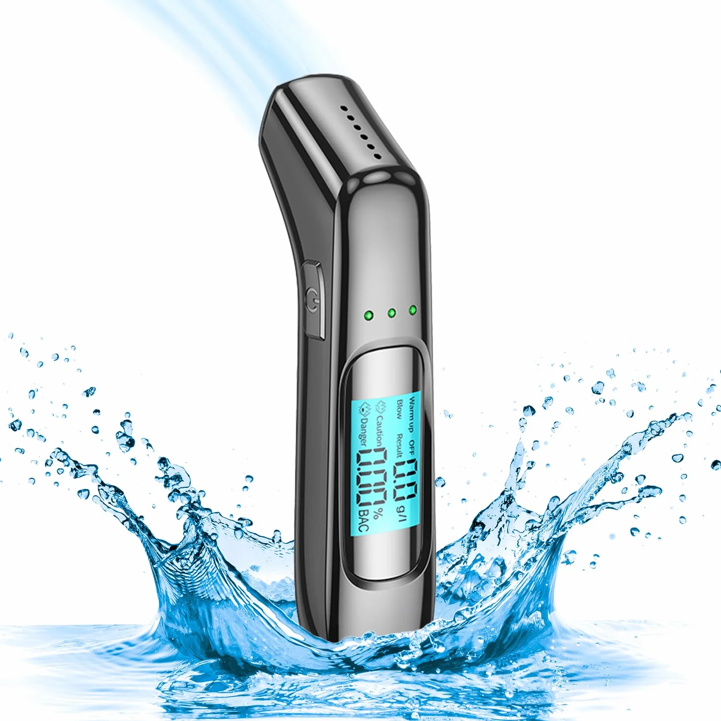 Etilometro Portatile Certificato Alcol Test con Display LCD Carica USB Etilometro Portatile Professionale