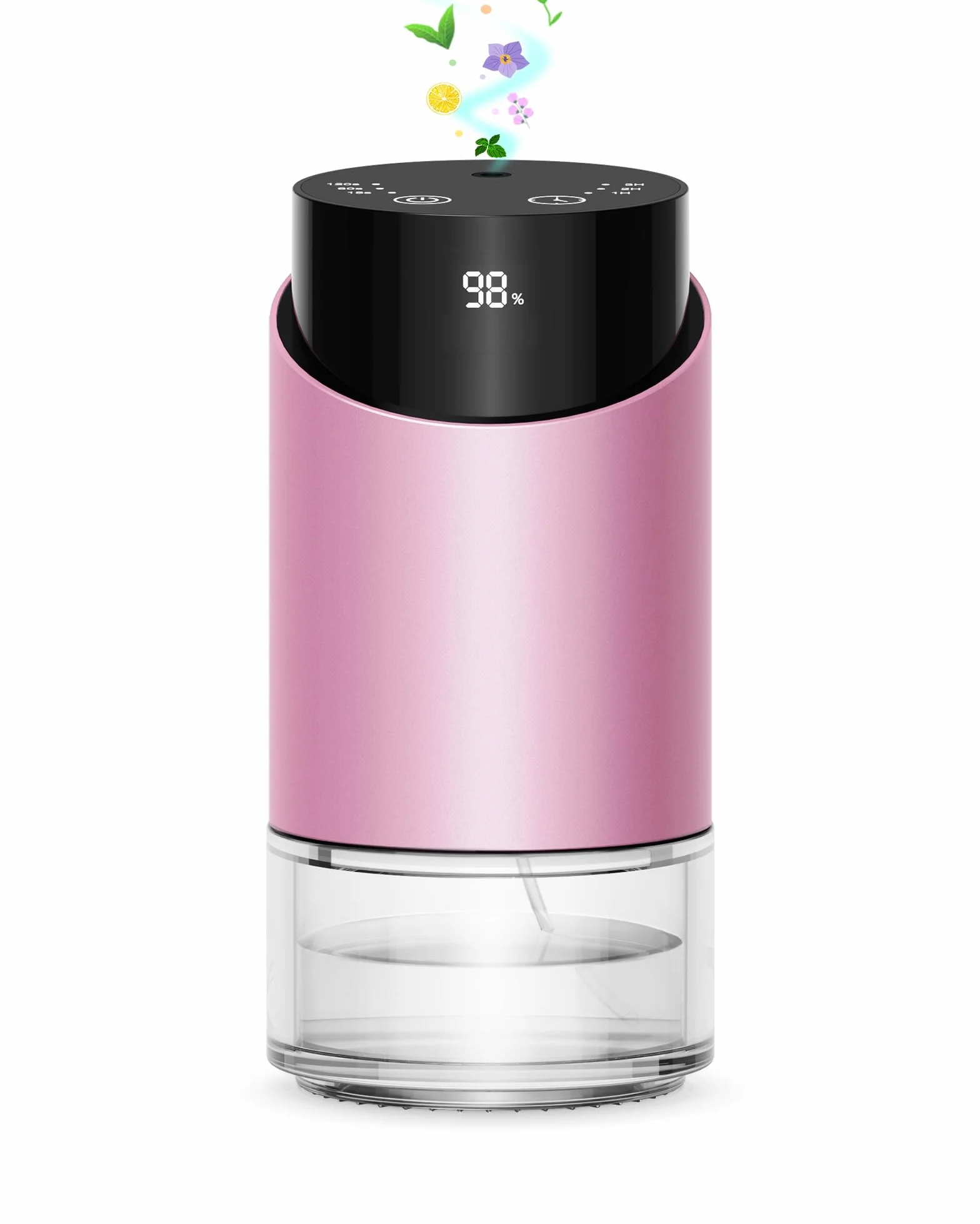 Diffusore di oli essenziali 100 ml, diffusore profumo auto per casa grande spazio, 4 timer, 3 livelli di nebbia