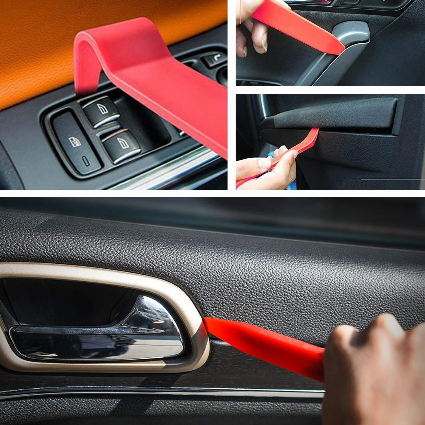 Strumento di Rimozione Auto Kit Utensile Smontaggio Pannello Porta Radio Cruscotto Cunei Plastica