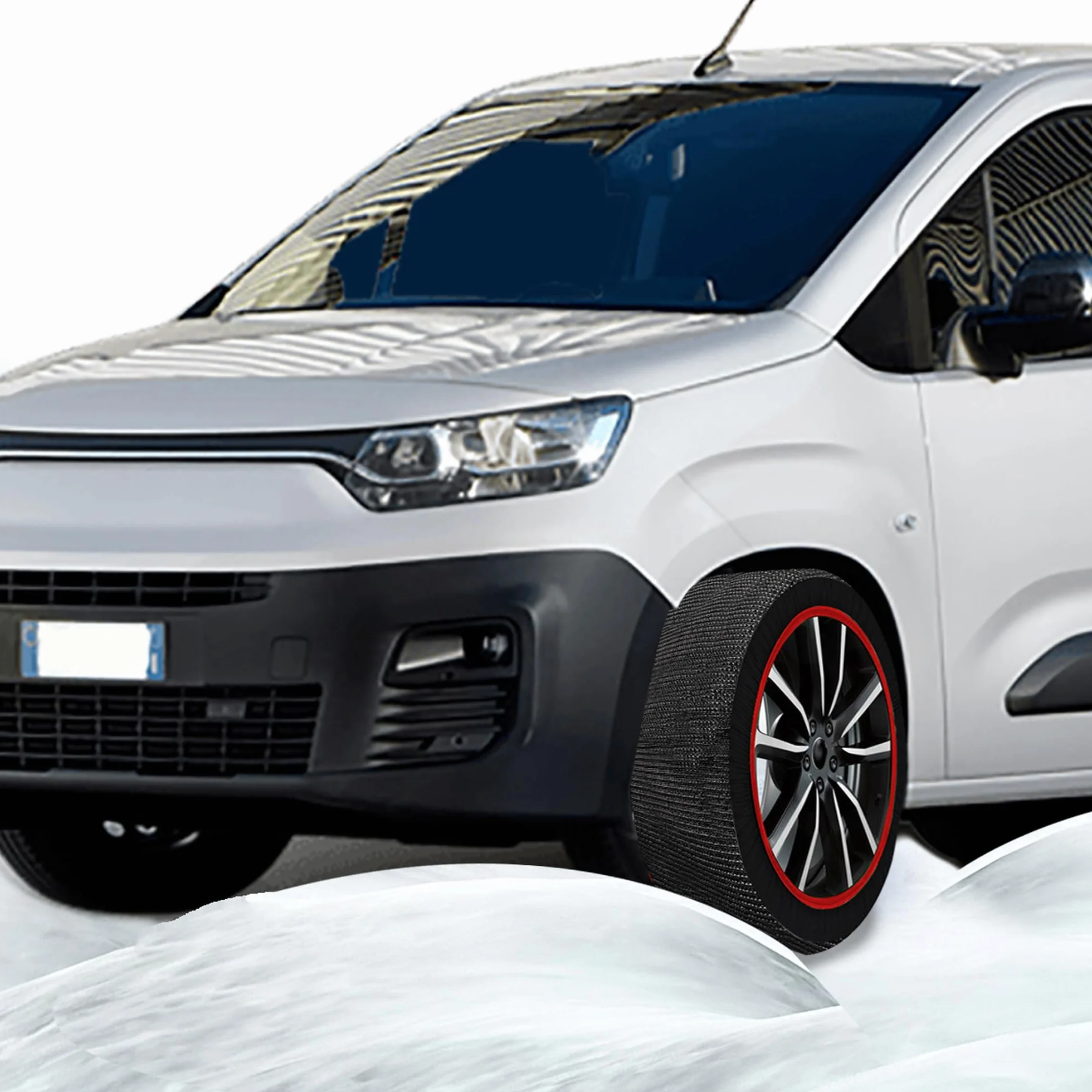 Calze Da Neve Omologate, Modello Super, +50% Resistenza +50% Durata, Per Auto Elettriche SUV 4X4 Camper Caravan Veicoli Commerciali (XL)