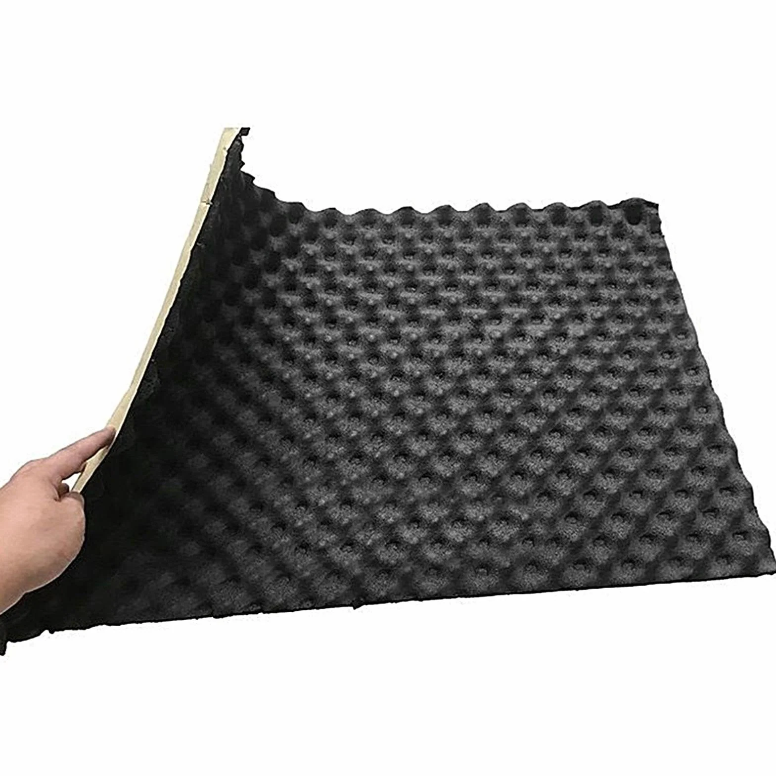 Schiuma fonoassorbente, tappetino isolante fonoassorbente termico per auto - Isolamento acustico per isolamento termico e acustico per auto | Schiuma resistente al calore per cofano auto,