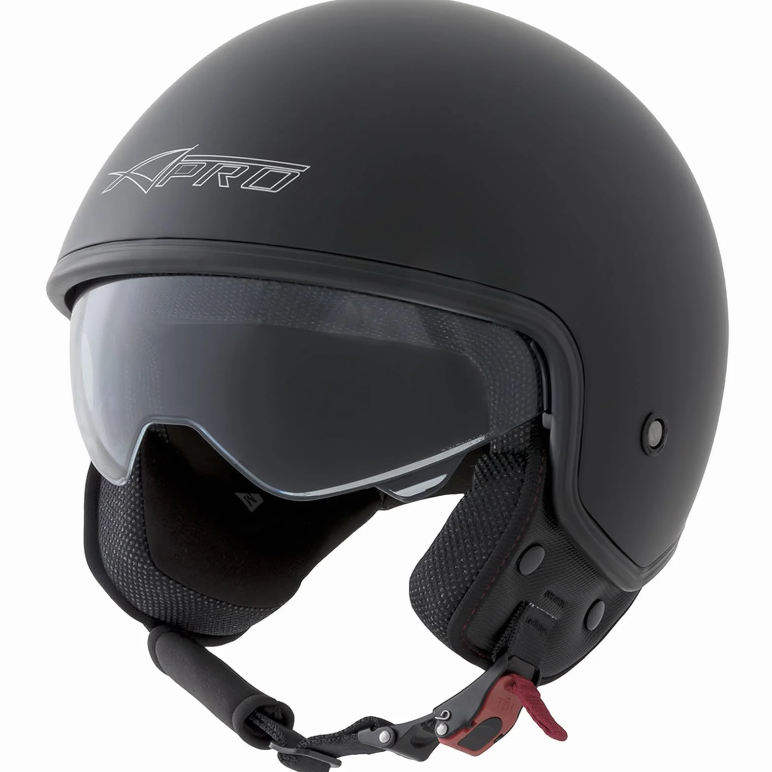 Casco Jet Scooter Moto Omologato ECE 22-06 Visiera Parasole Nero Opaco M