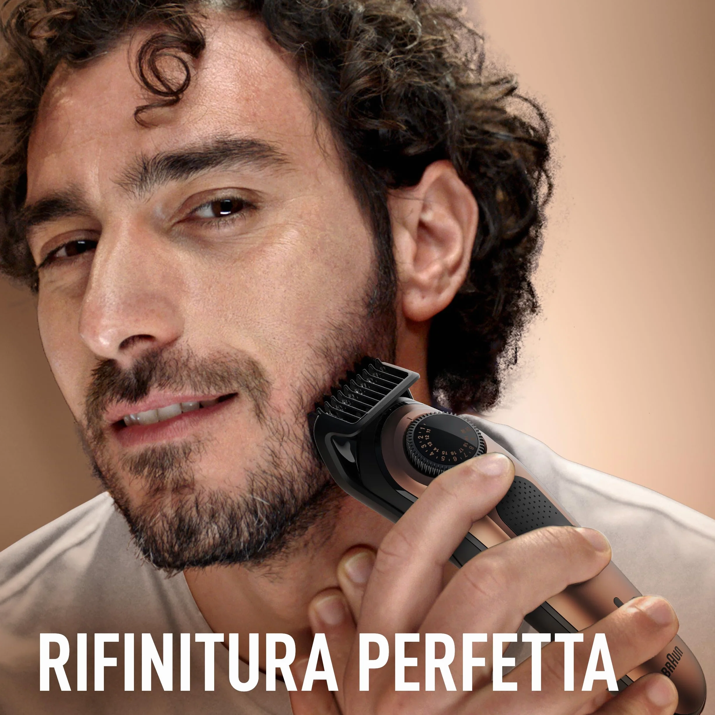 King C. Gillette Rasoio Elettrico Barba Pro, Regolabarba Uomo, 40 Impostazioni di Lunghezza, Lame Affilate, Pettini Regolatori, Testine Lavabili