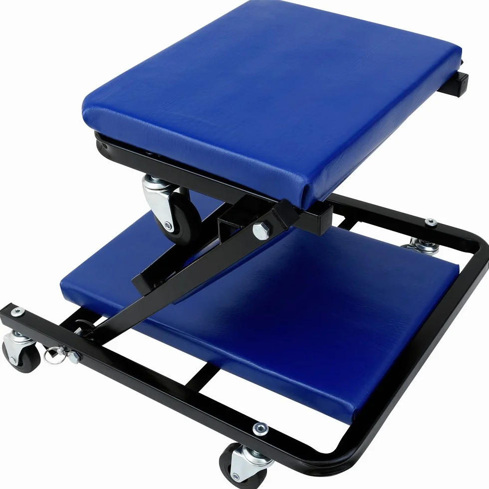 Deuba® 2in1 Carrello sotto Auto Sgabello da Officina Lettino Sottomacchina Carico Max 150 kg Pedana Montaggio Riparazioni Meccanico con 6 Ruote