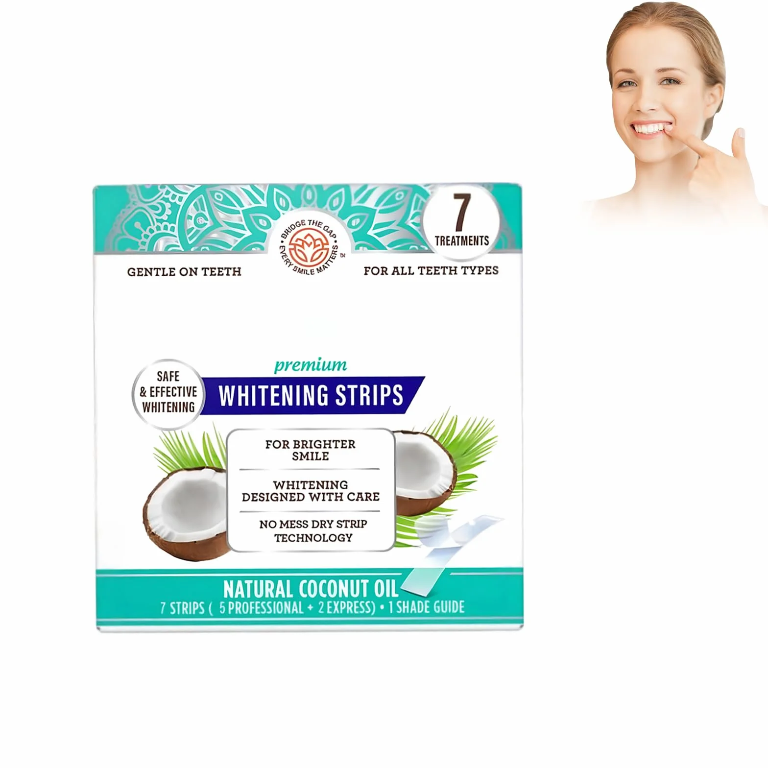 Strisce Sbiancanti Denti Whitening Teeth Strips Rimuove Macchie Sbianca Smalto